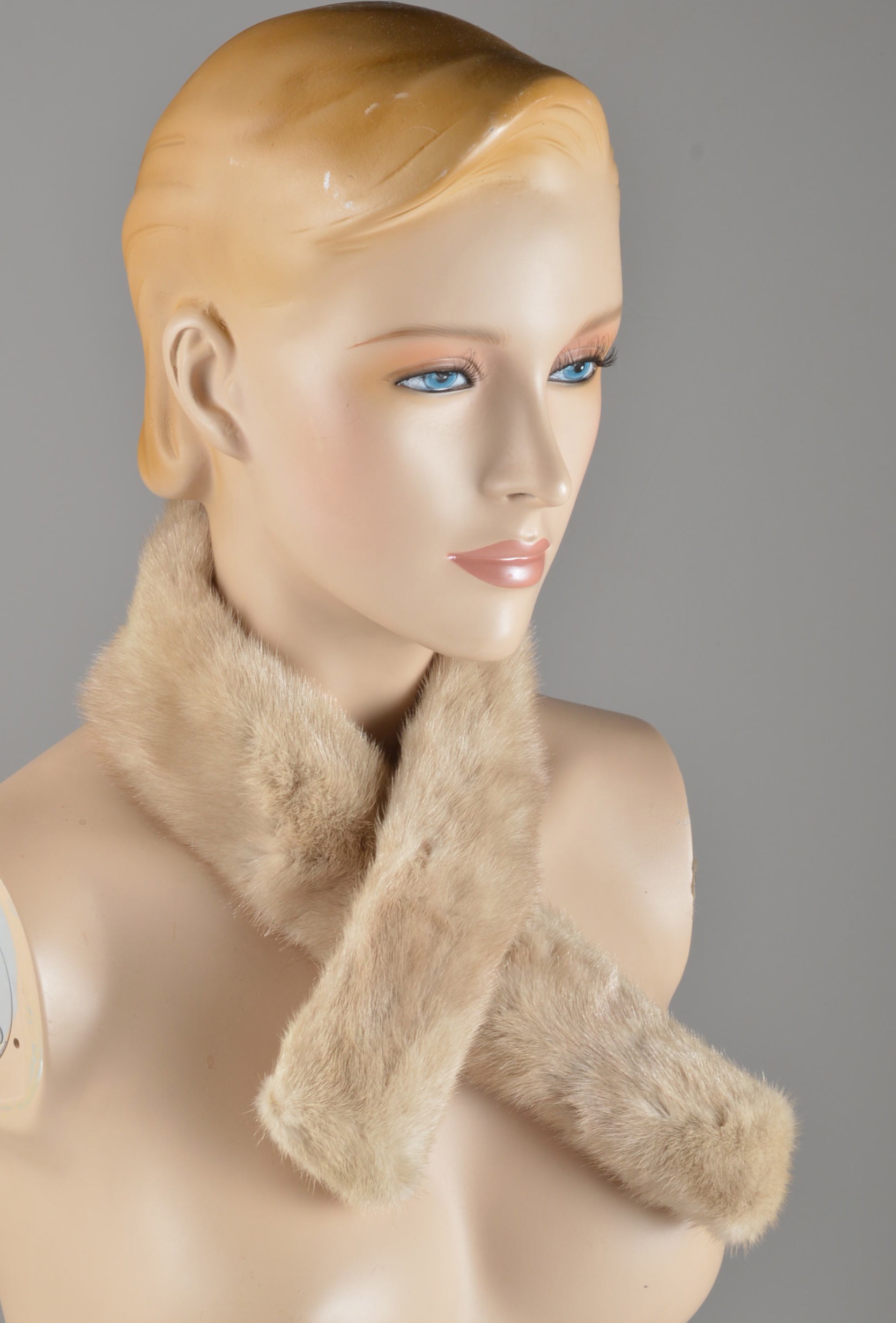 Vintage Items Including Two Natural Mink Fur Collars