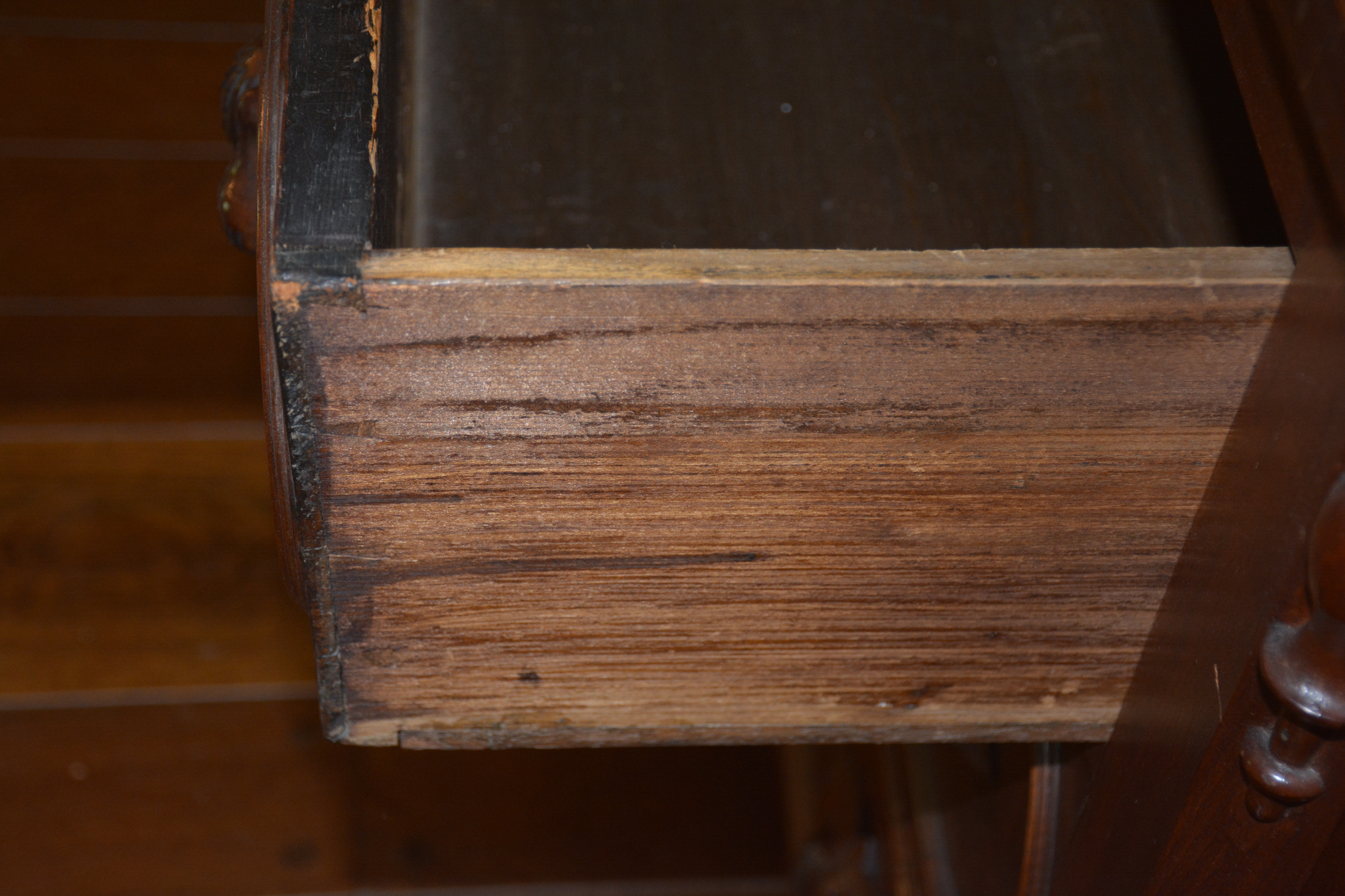 Victorian Chest of Drawers with Hand-Carved Fruit Handles 
