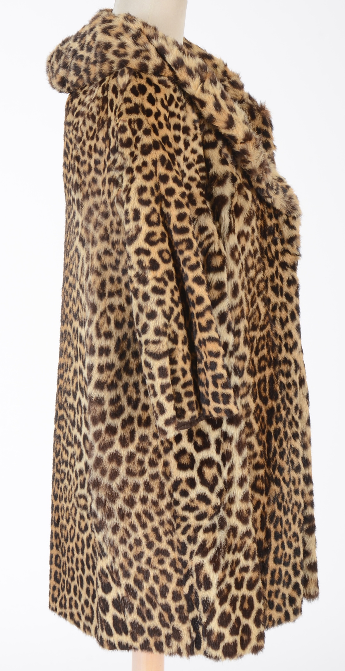 1950s Vintage Leopard Fur Coat 