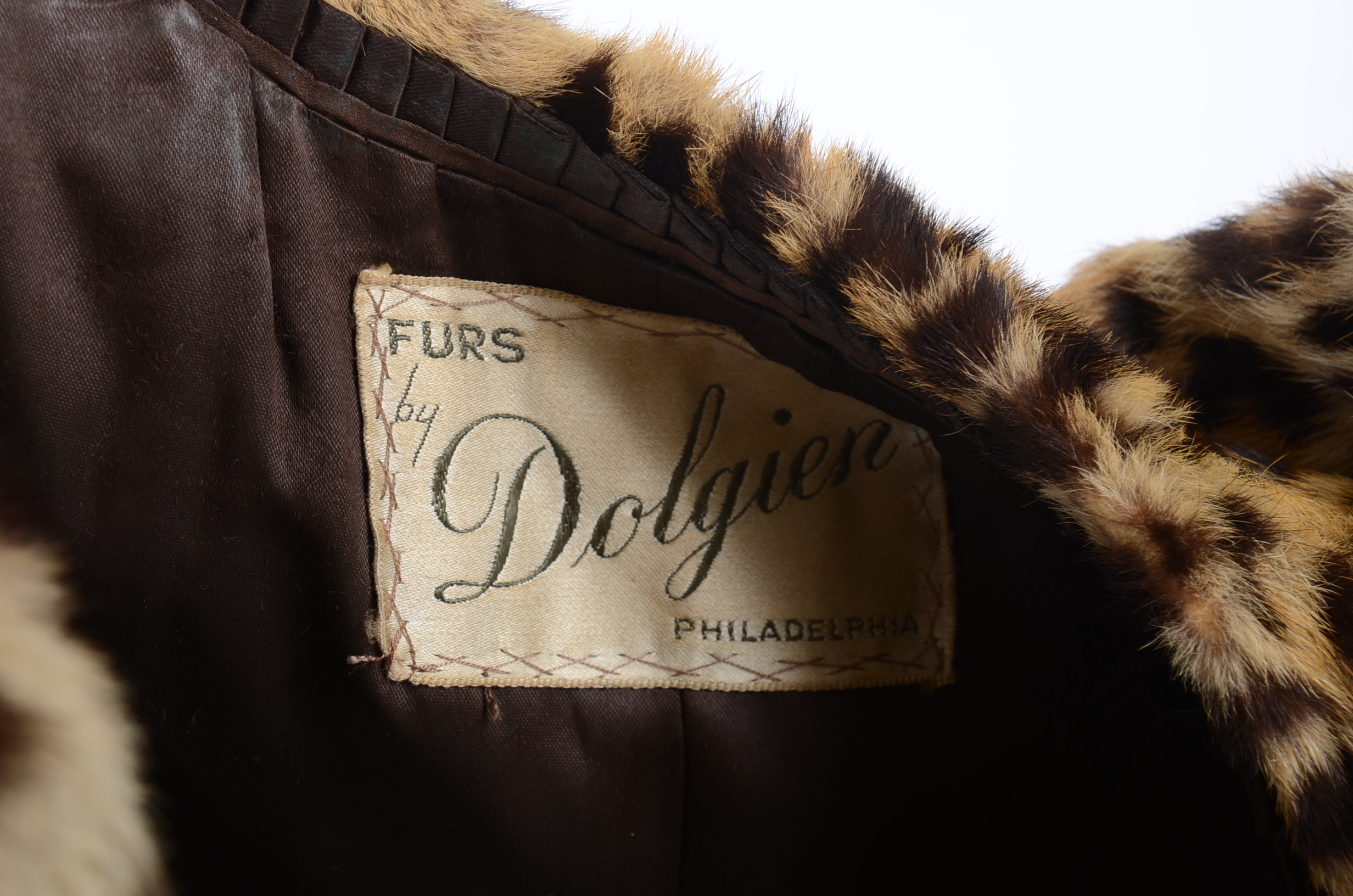 1950s Vintage Leopard Fur Coat 