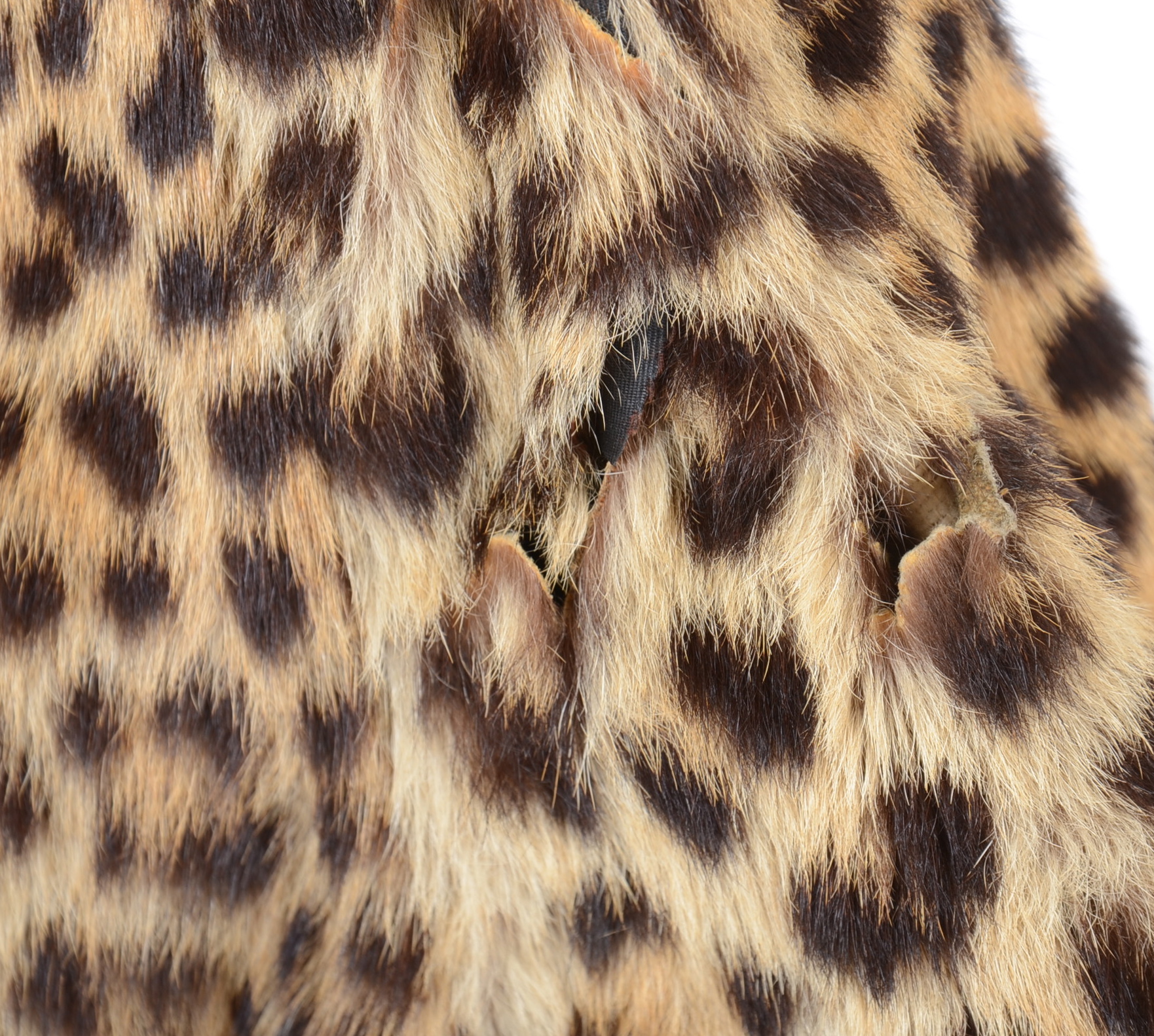 1950s Vintage Leopard Fur Coat 