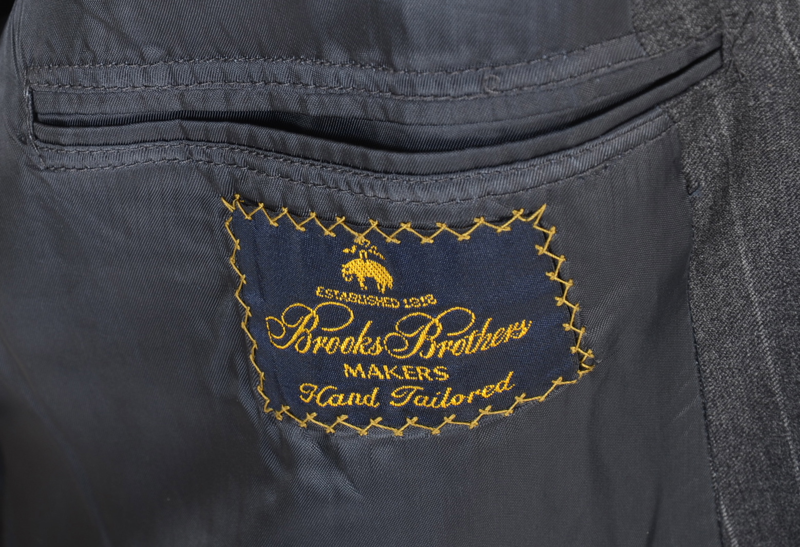 Men's Brooks Brothers Two-Button Imported Wool Suit 