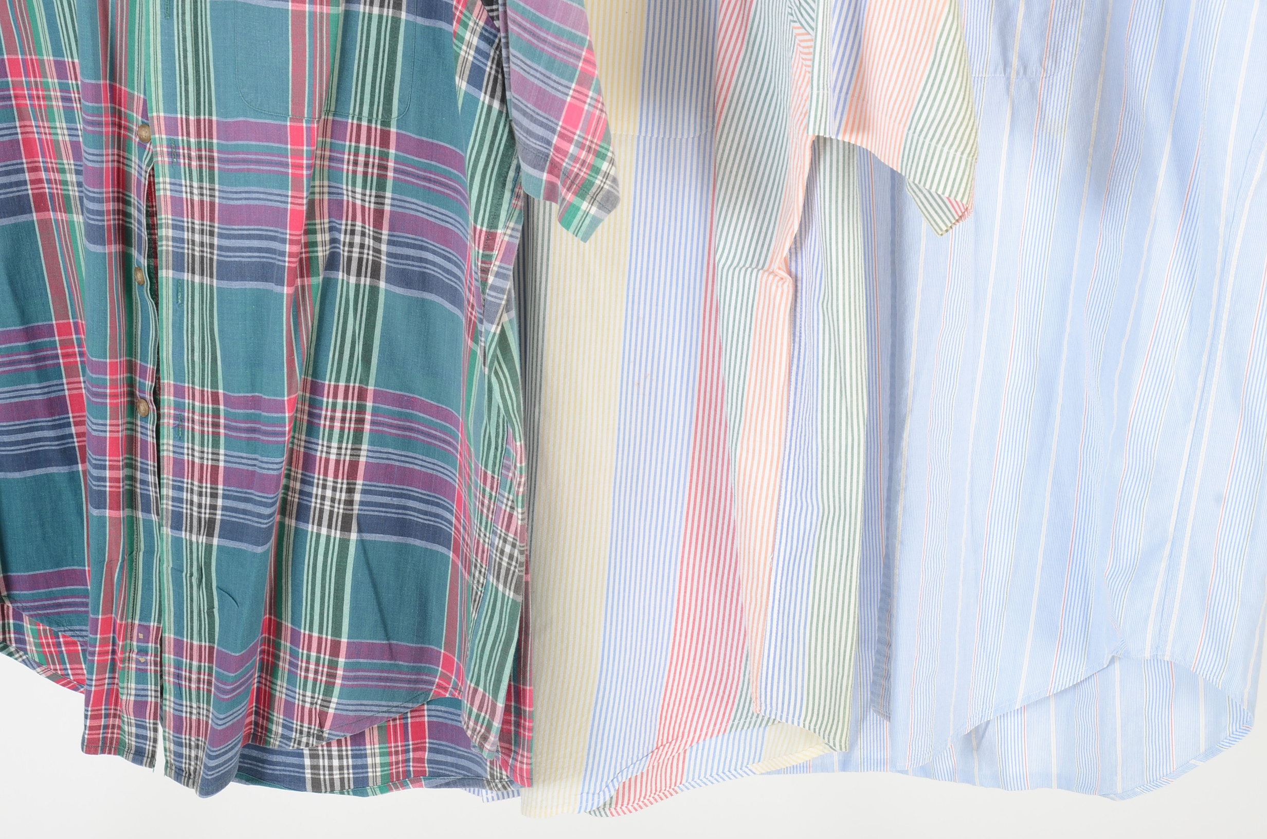 Three Men's Brooks Brothers Short Sleeve Button Down Sport Shirts