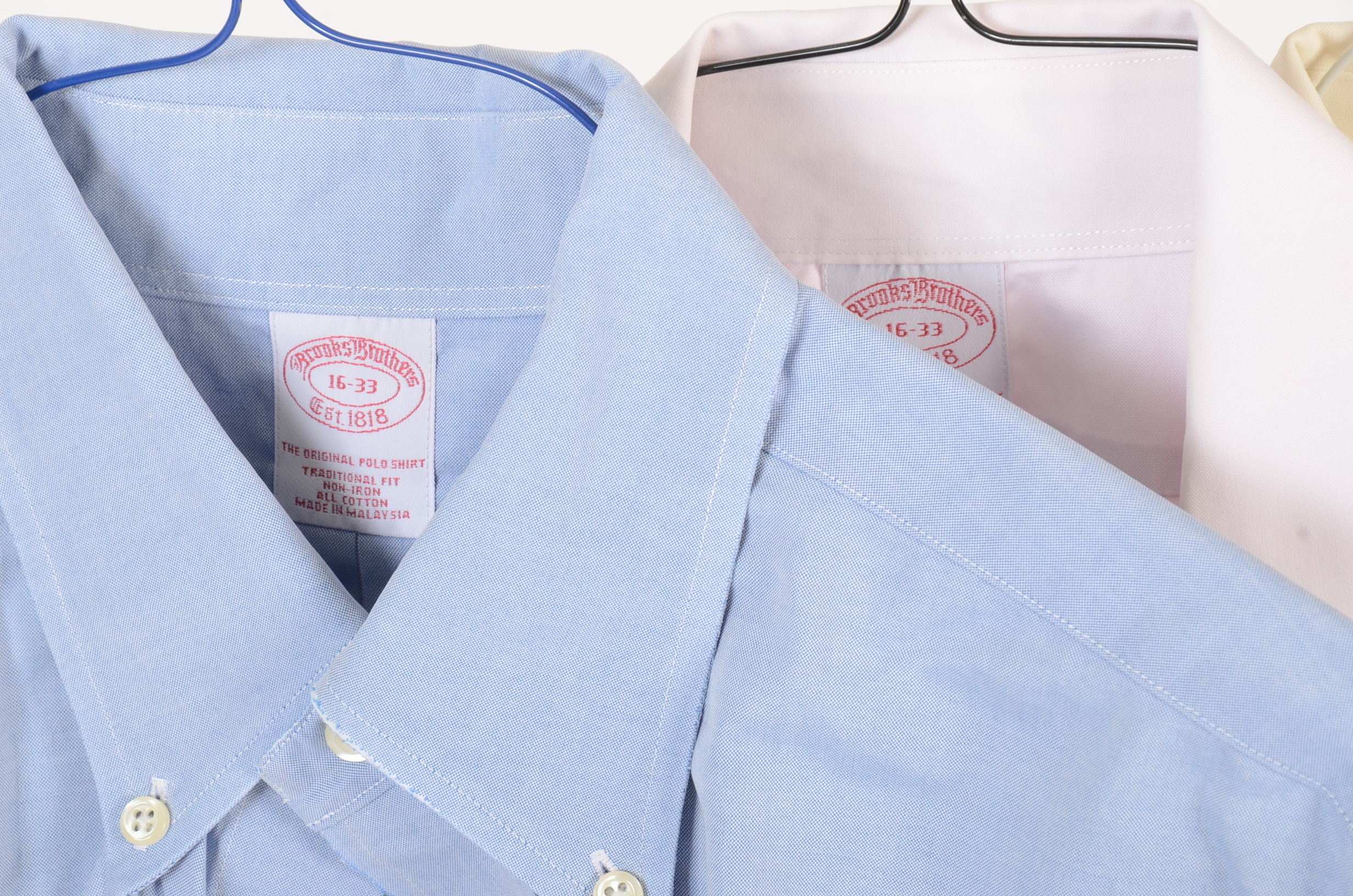 Four Brooks Brothers 100% Cotton Button Down Polo Shirts 