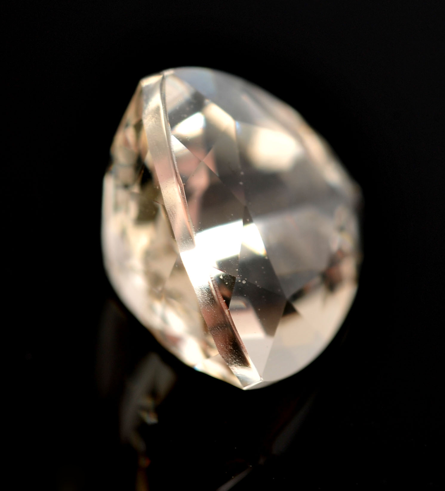 Two Loose 2.75 Carat Total Weight Yellow Labradorite Gemstones