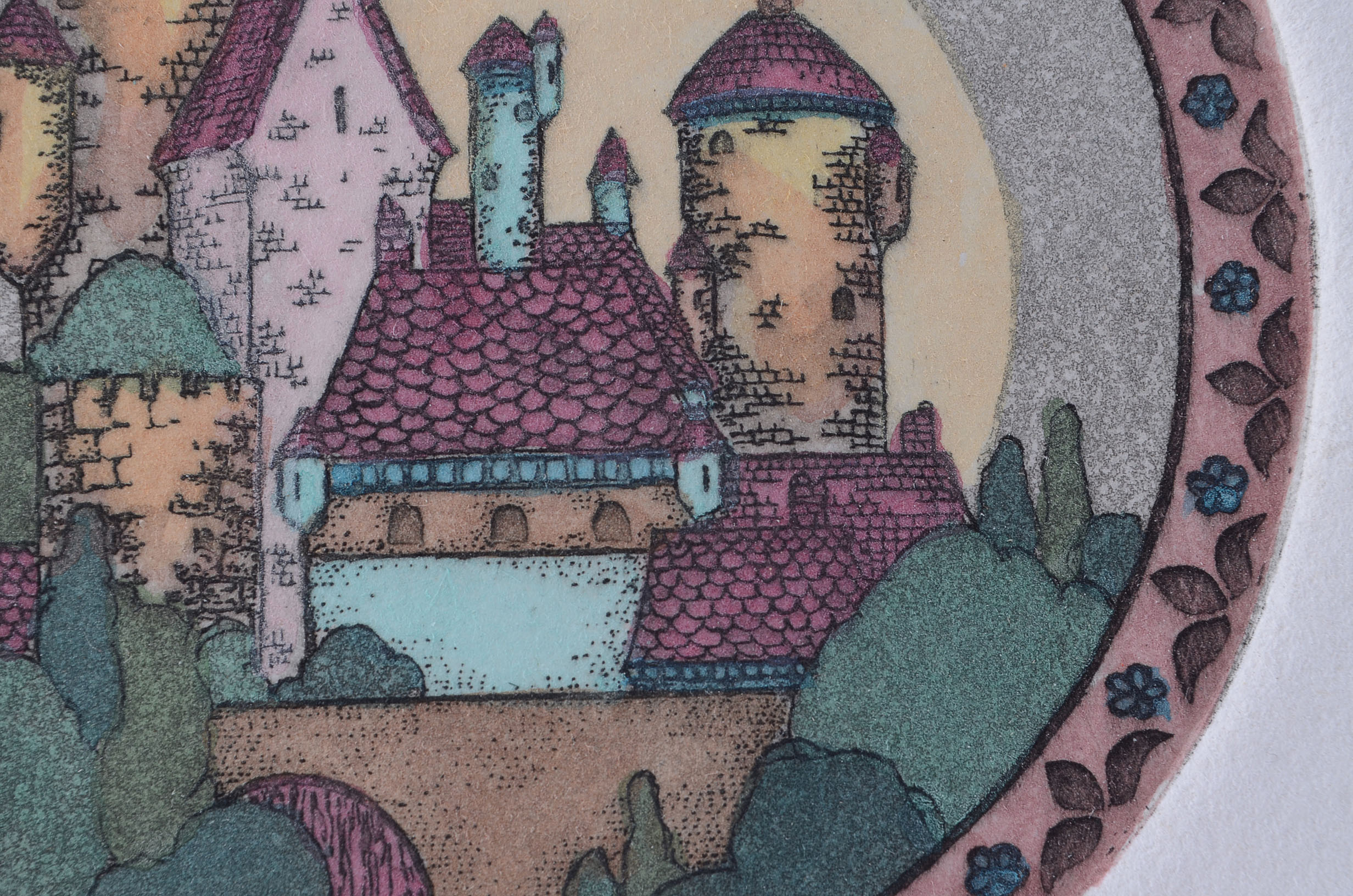 Original Miniature Etching by Jeri Elizabeth Fischer