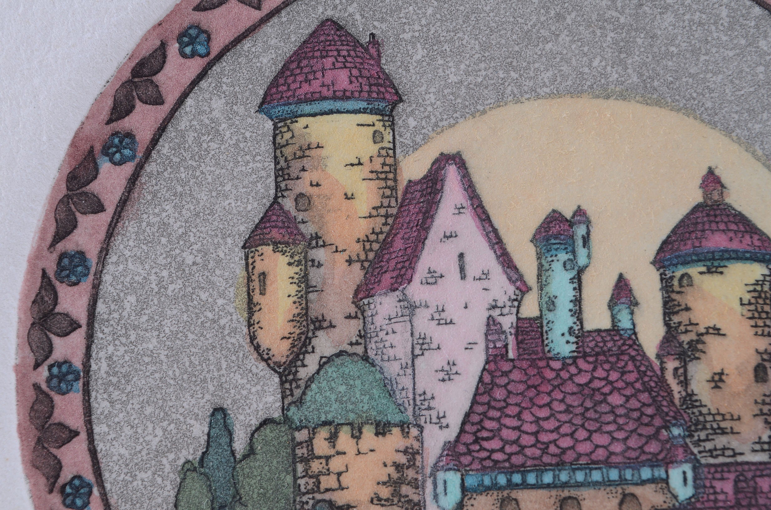 Original Miniature Etching by Jeri Elizabeth Fischer