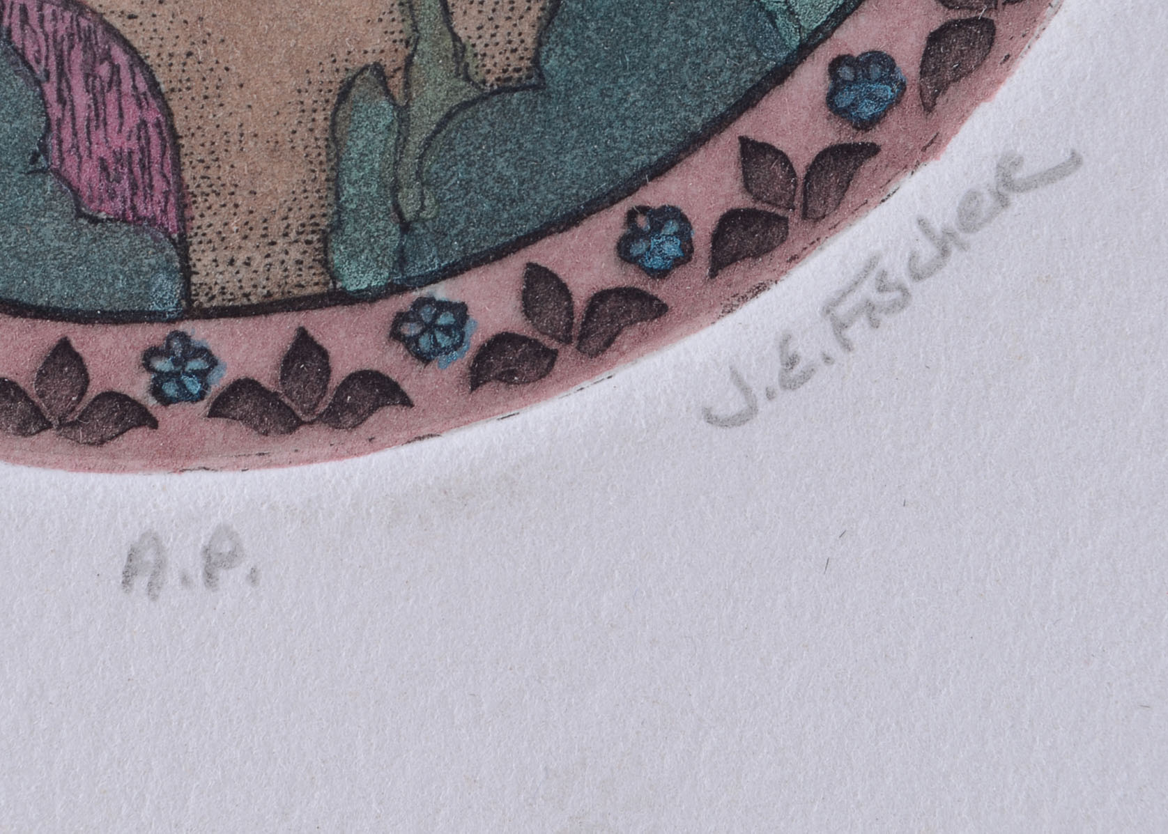 Original Miniature Etching by Jeri Elizabeth Fischer