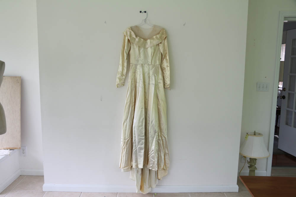 Circa 1940s Wedding Dress