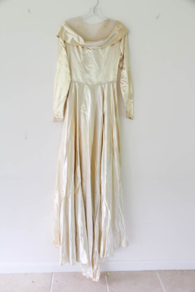 Circa 1940s Wedding Dress