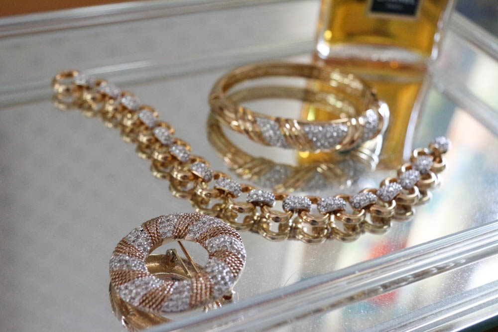 Bling Lot of Costume Jewelry, Chanel Perfume