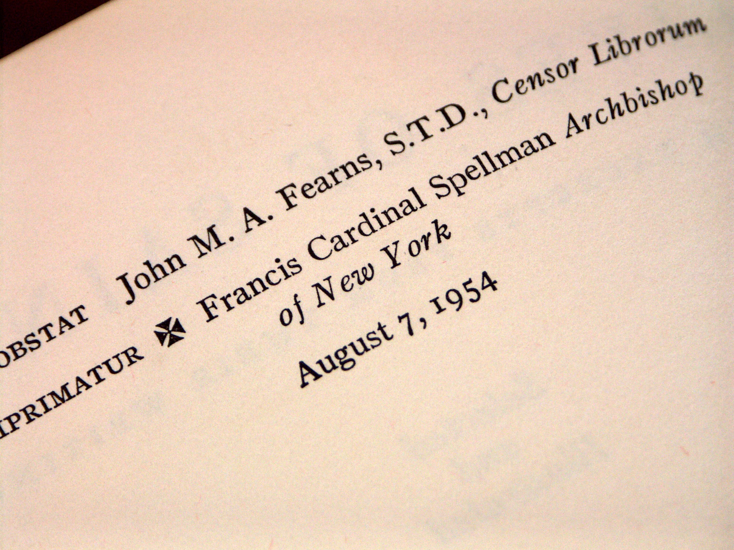 Copper Religious Print, Crucifix, and Saints Book