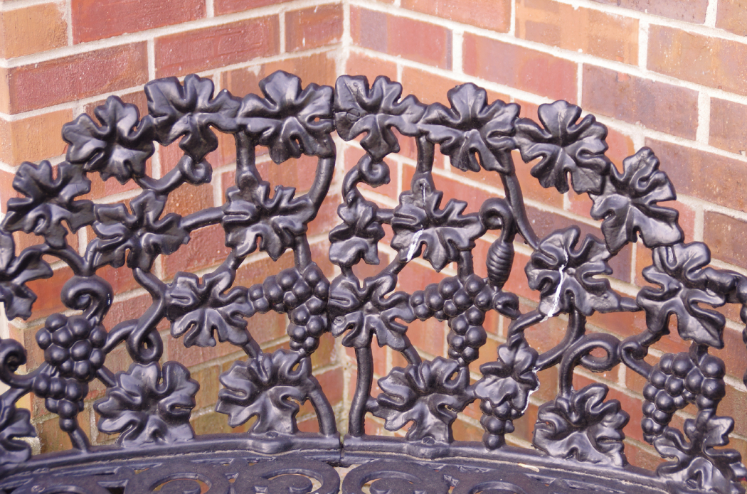 Vintage Victorian Style Cast Iron Loveseat