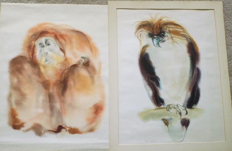 Two Modern Wildlife Prints by Meyer Garlen