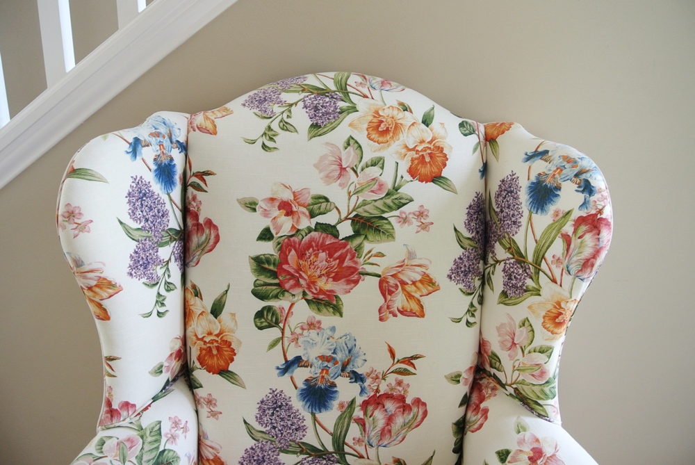 English Country Style Wingback Chair
