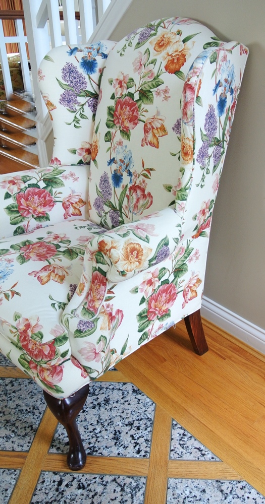 English Country Style Wingback Chair