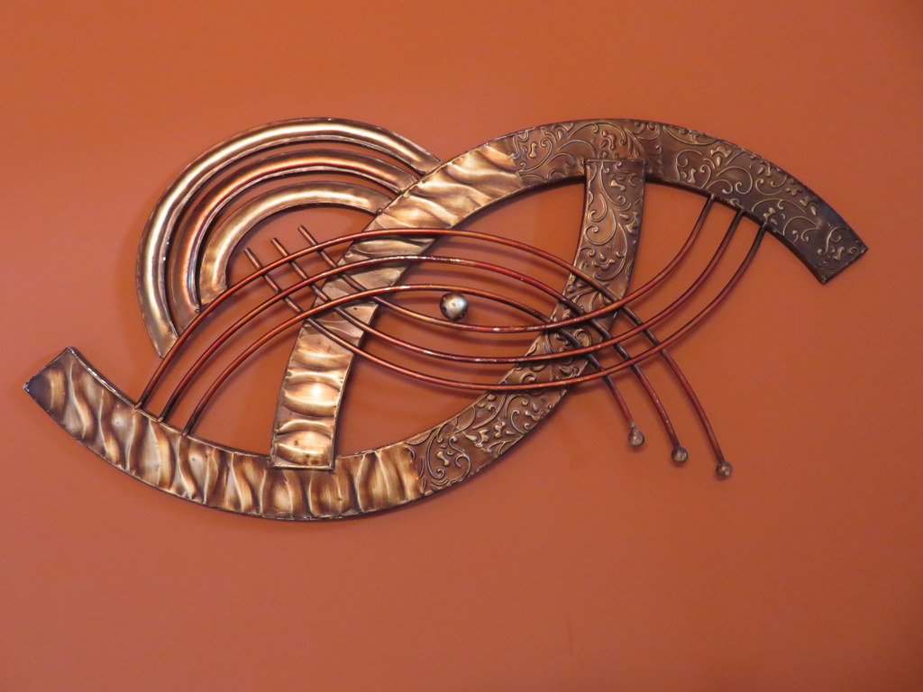 Vibrant Copper and Bronze Metal Wall Art
