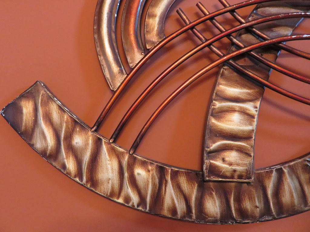 Vibrant Copper and Bronze Metal Wall Art