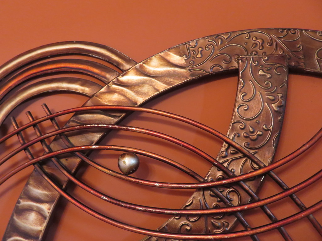 Vibrant Copper and Bronze Metal Wall Art