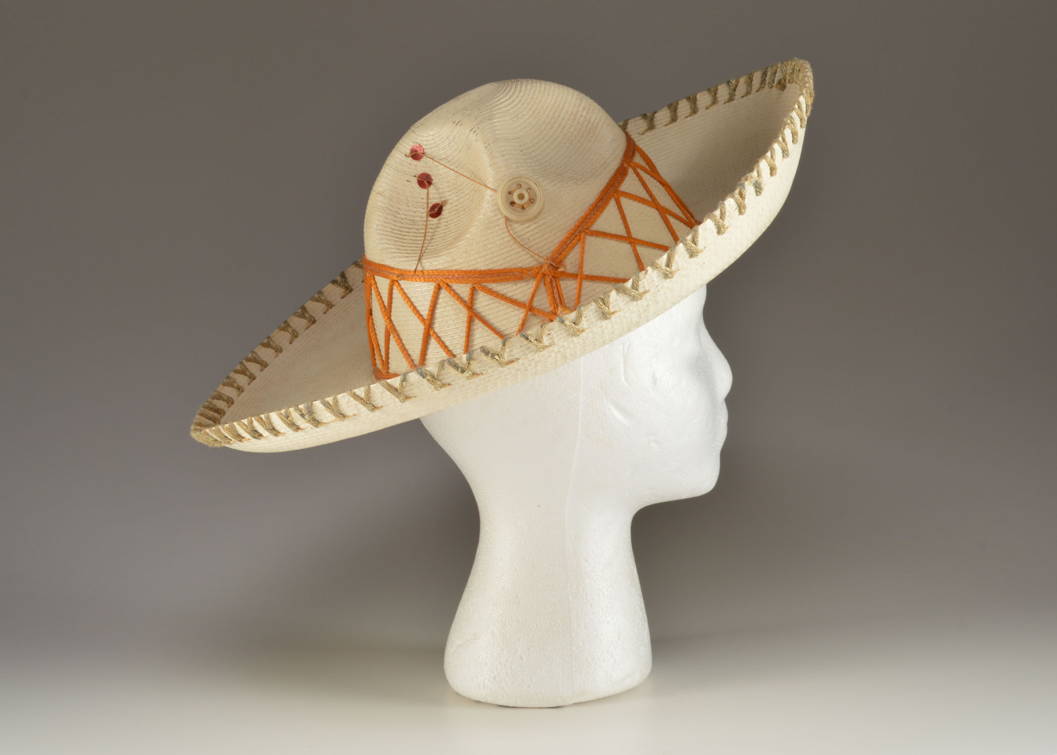 Vintage Handwoven Child's Mexican Sombrero