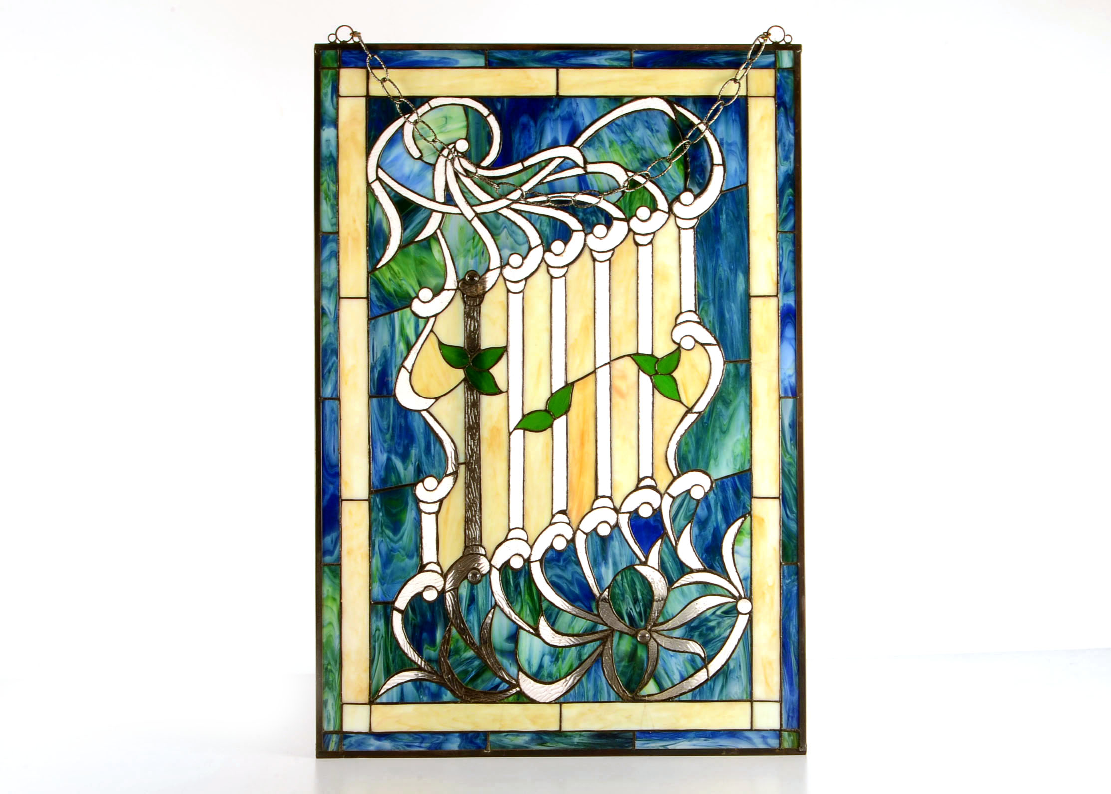 Stained Plastic and Copper Leaded Panel