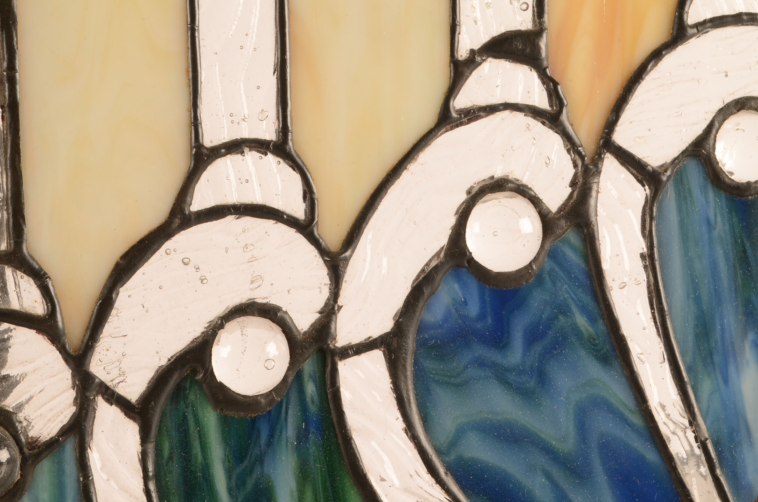 Stained Plastic and Copper Leaded Panel