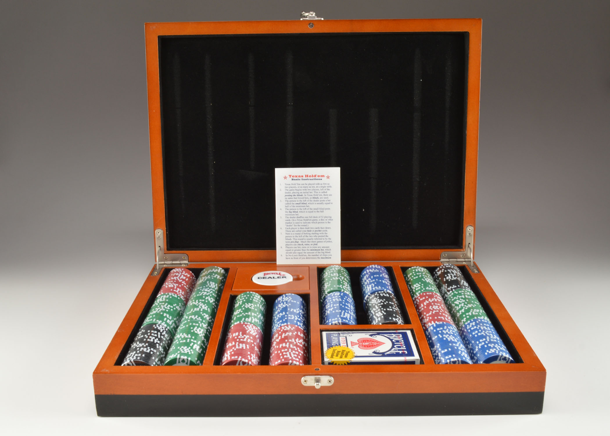 Like-New Bicycle Texas Hold 'Em Poker Set