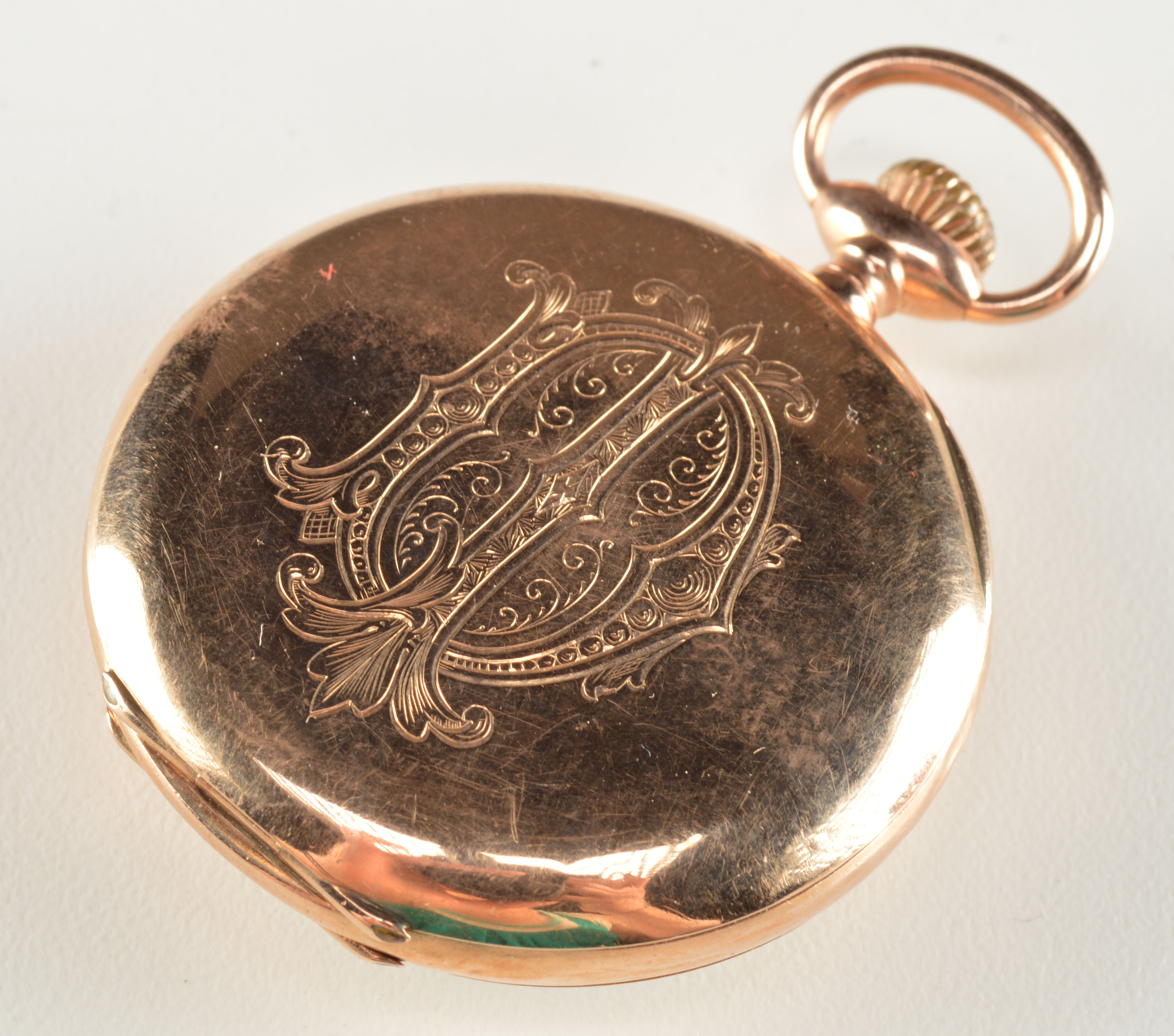 Antique Alpina 585 Gold Swiss Pocket Watch 