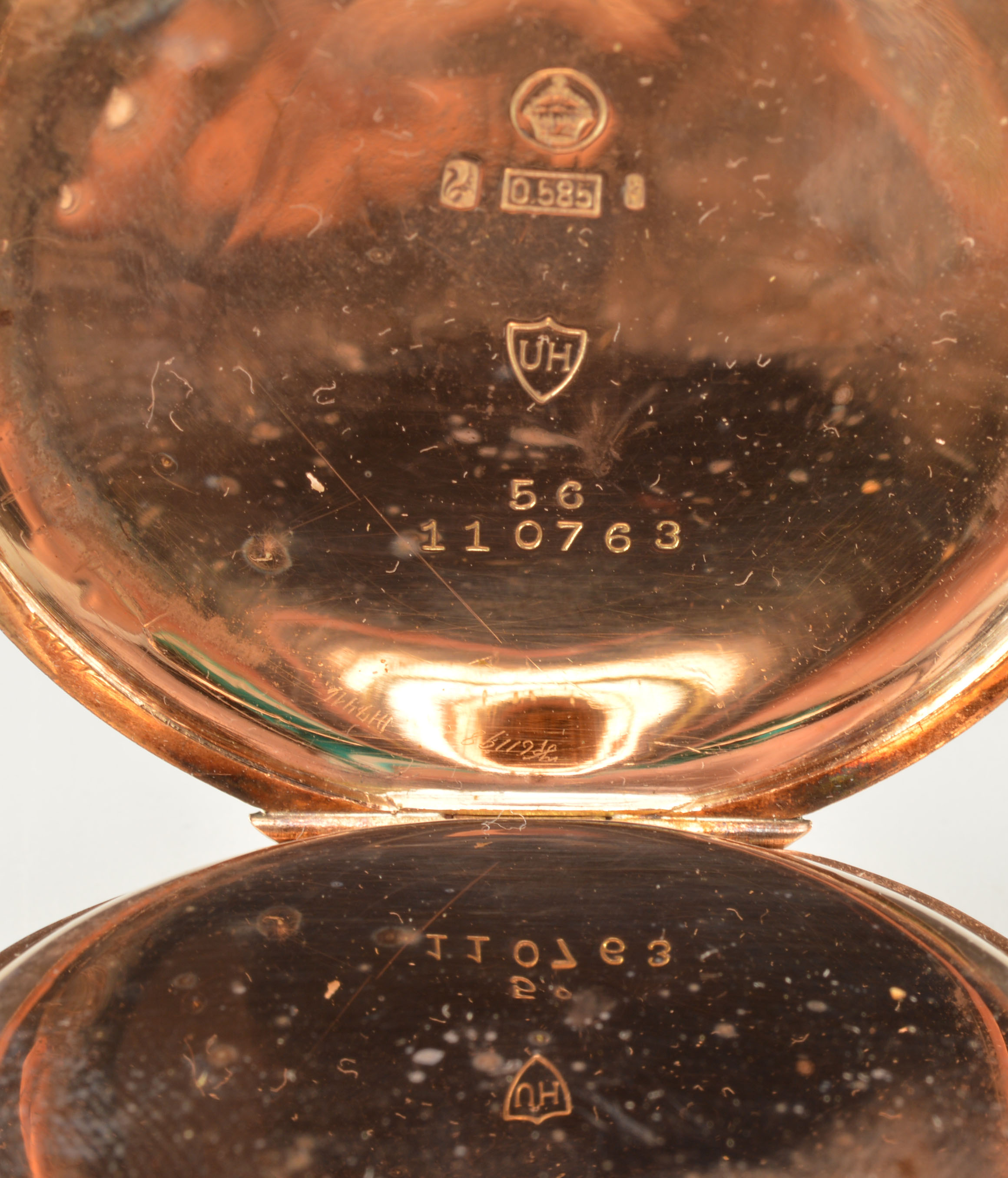 Antique Alpina 585 Gold Swiss Pocket Watch 