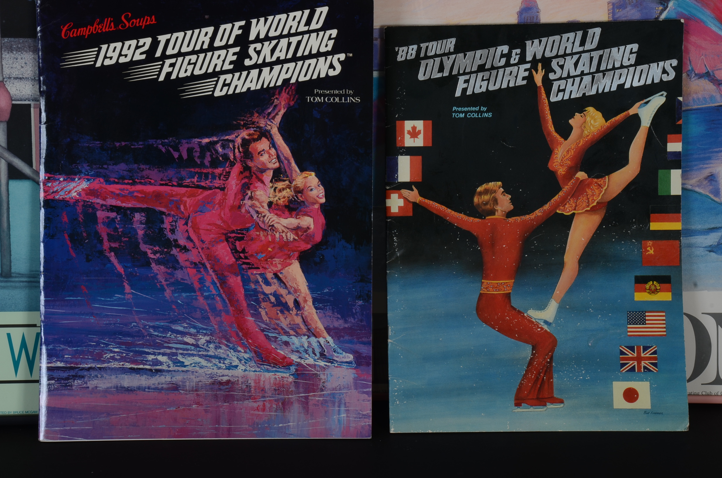 Pair of Framed Posters and Figure Skating Brochures
