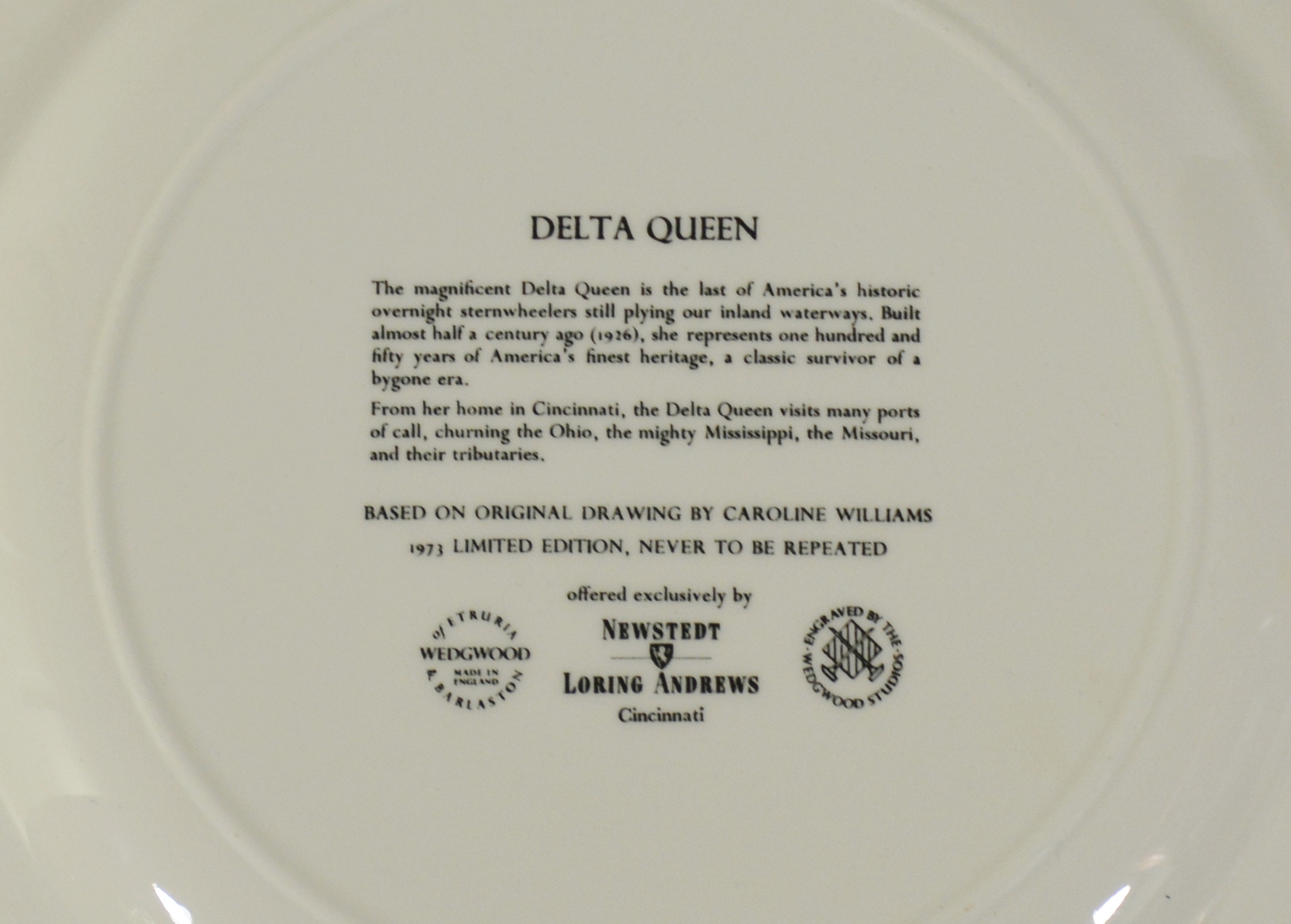 Wedgwood, Newsted Loring Andrews Scenes of Cincinnati Plates 