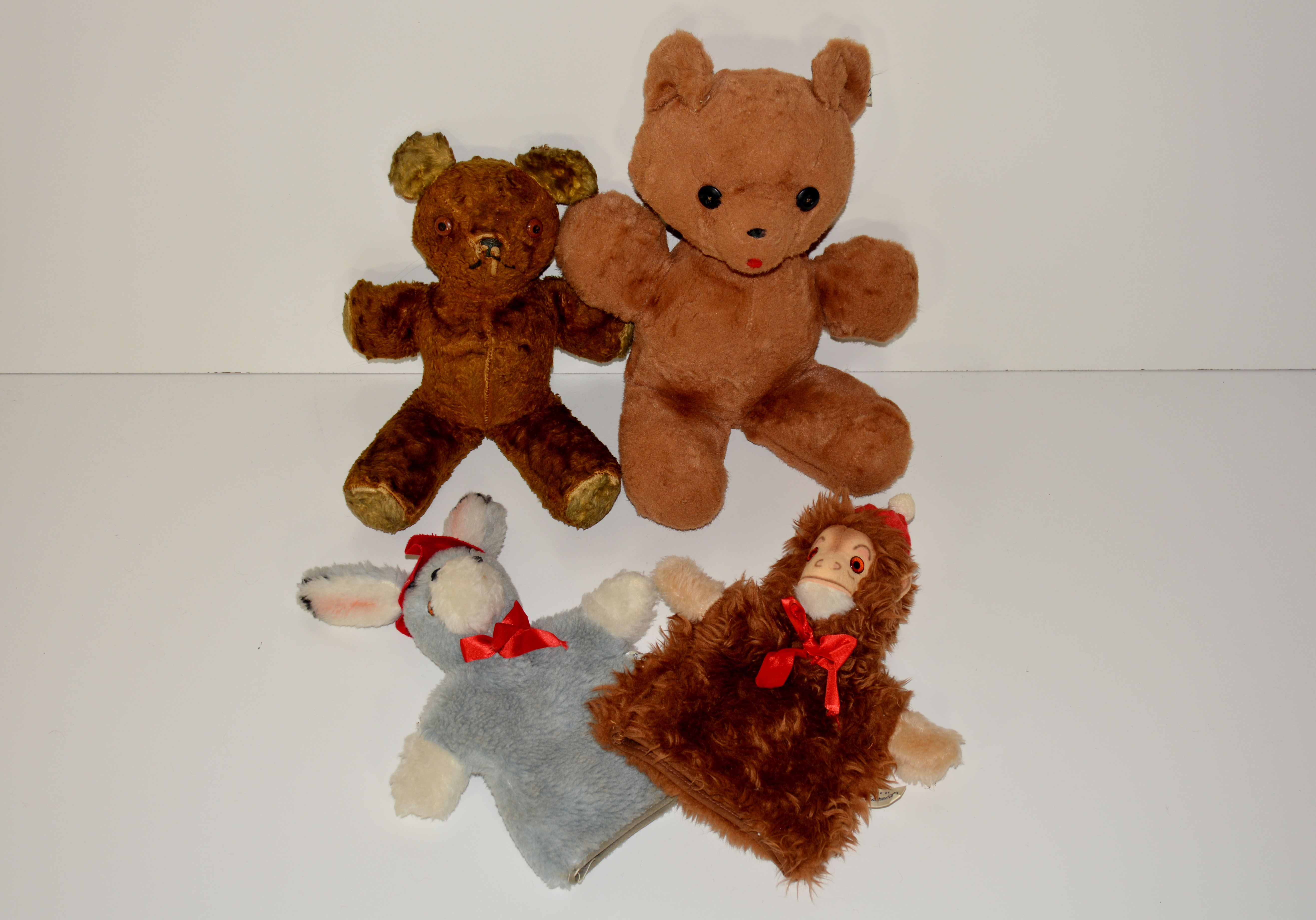 Group of Four Vintage Stuffed Animals 