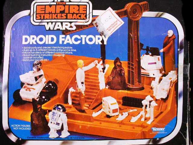 Three Star Wars X-Wing Fighters and a Droid Factory Playset