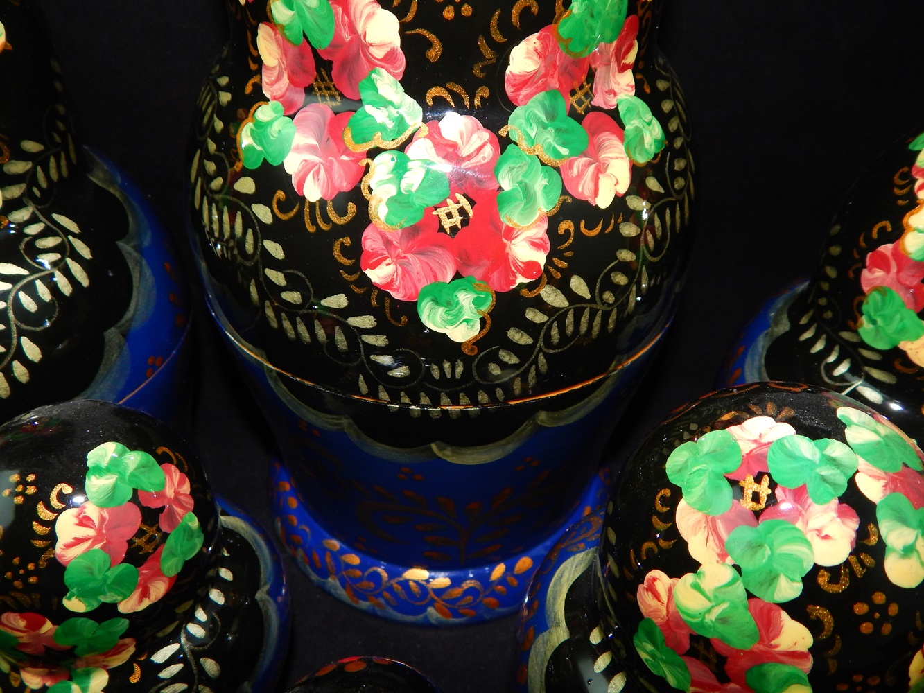 Large Set of Russian Matryoshka Nesting Dolls