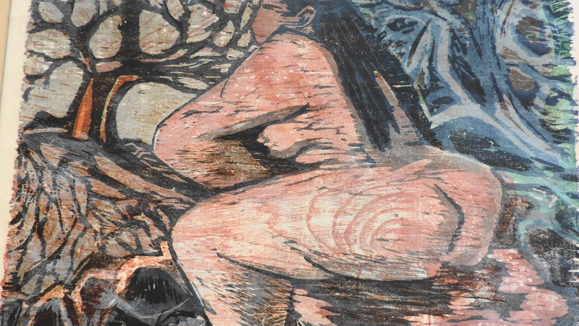 Signed and Numbered Woodcut by Mary Goslin