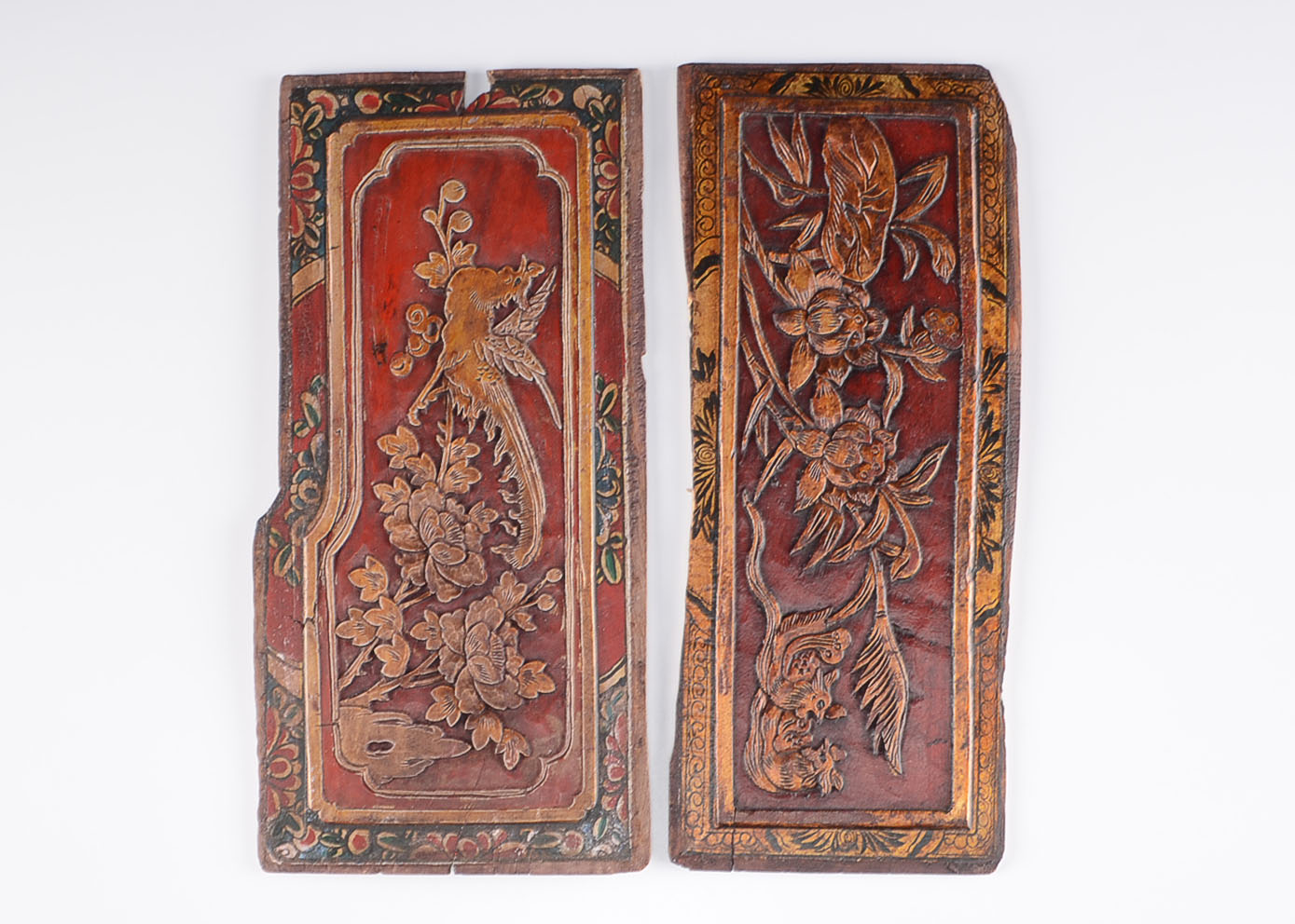 20th Century Pair of Chinese Carved Panels