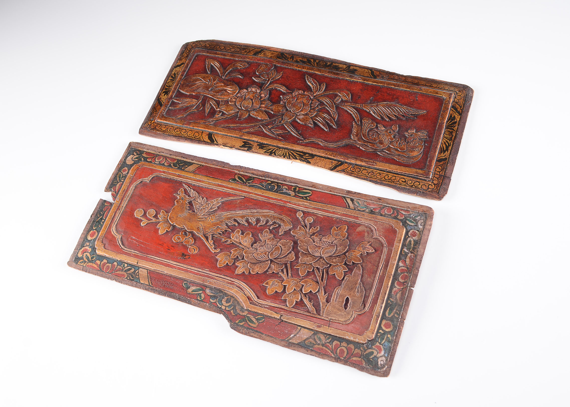 20th Century Pair of Chinese Carved Panels