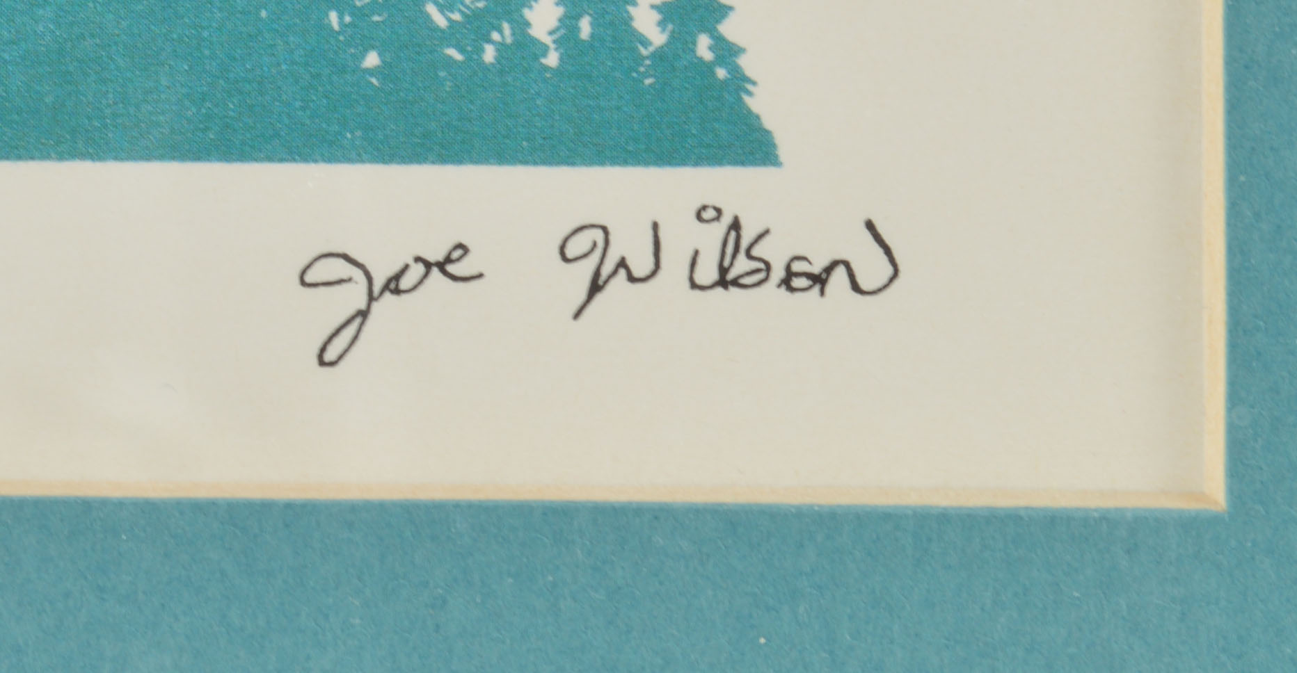 Photo Offset Lithography Joe Wilson Print "Wolf & Moon"