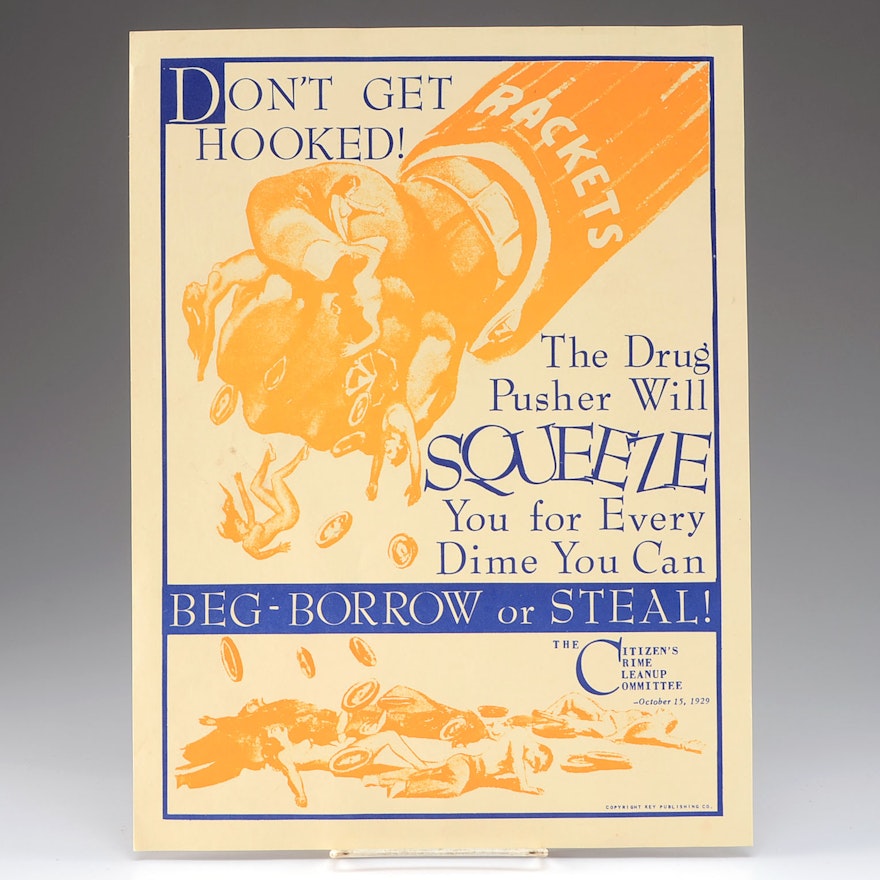 1950s Anti Drug/Organized Crime Poster