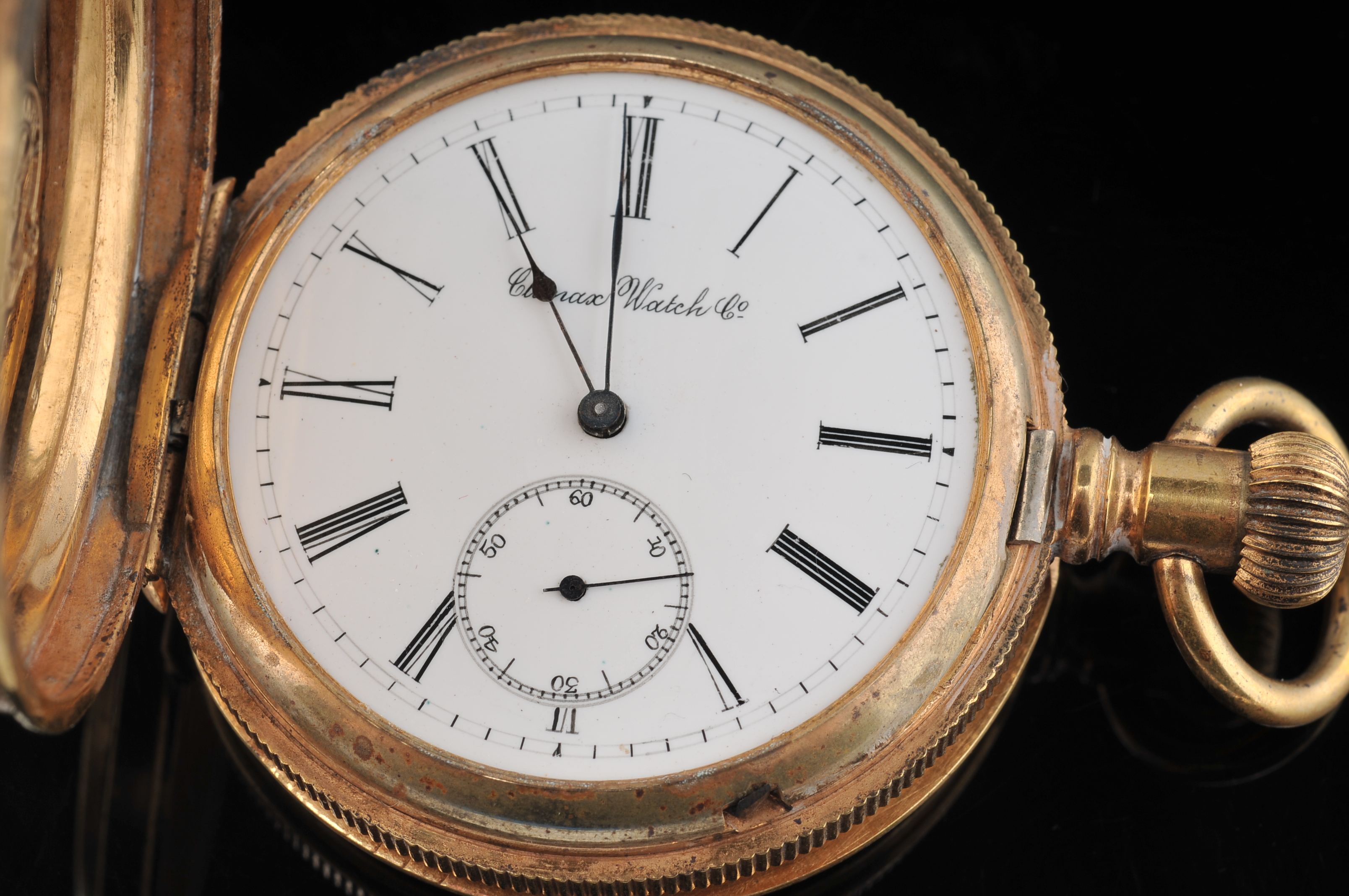 Vintage Climax Watch Co. Gold-Filled Pocket Watch