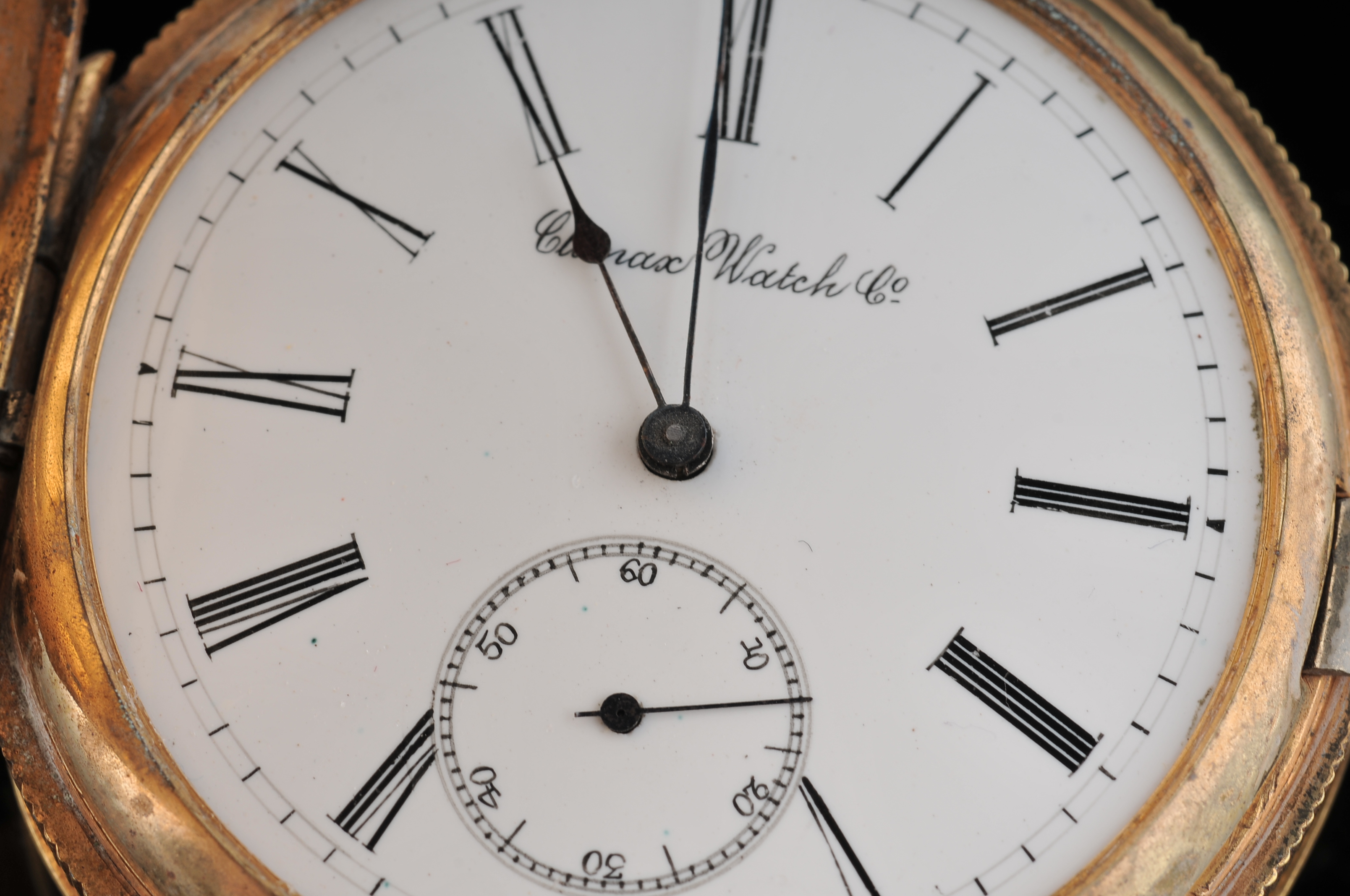 Vintage Climax Watch Co. Gold-Filled Pocket Watch