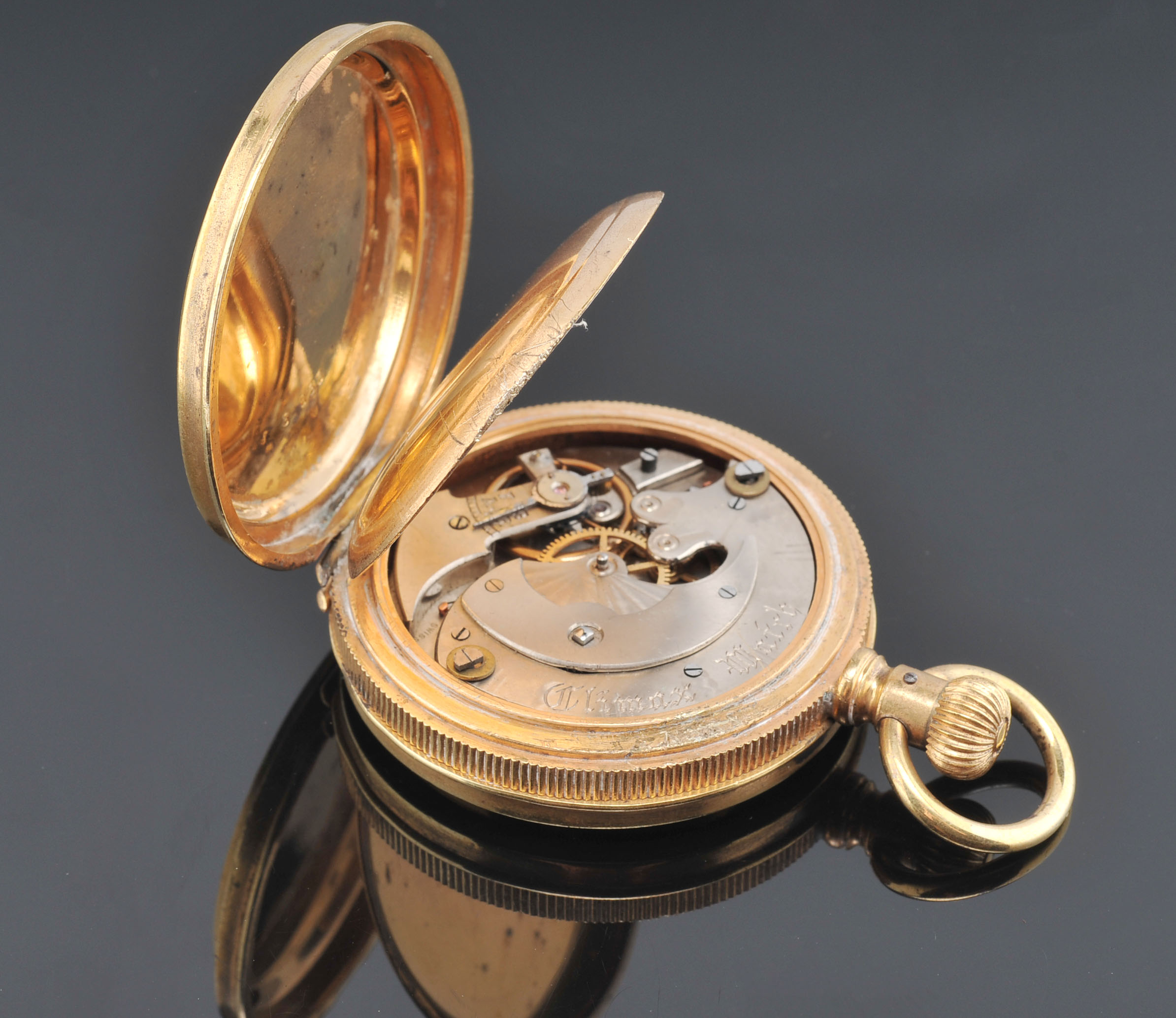 Vintage Climax Watch Co. Gold-Filled Pocket Watch