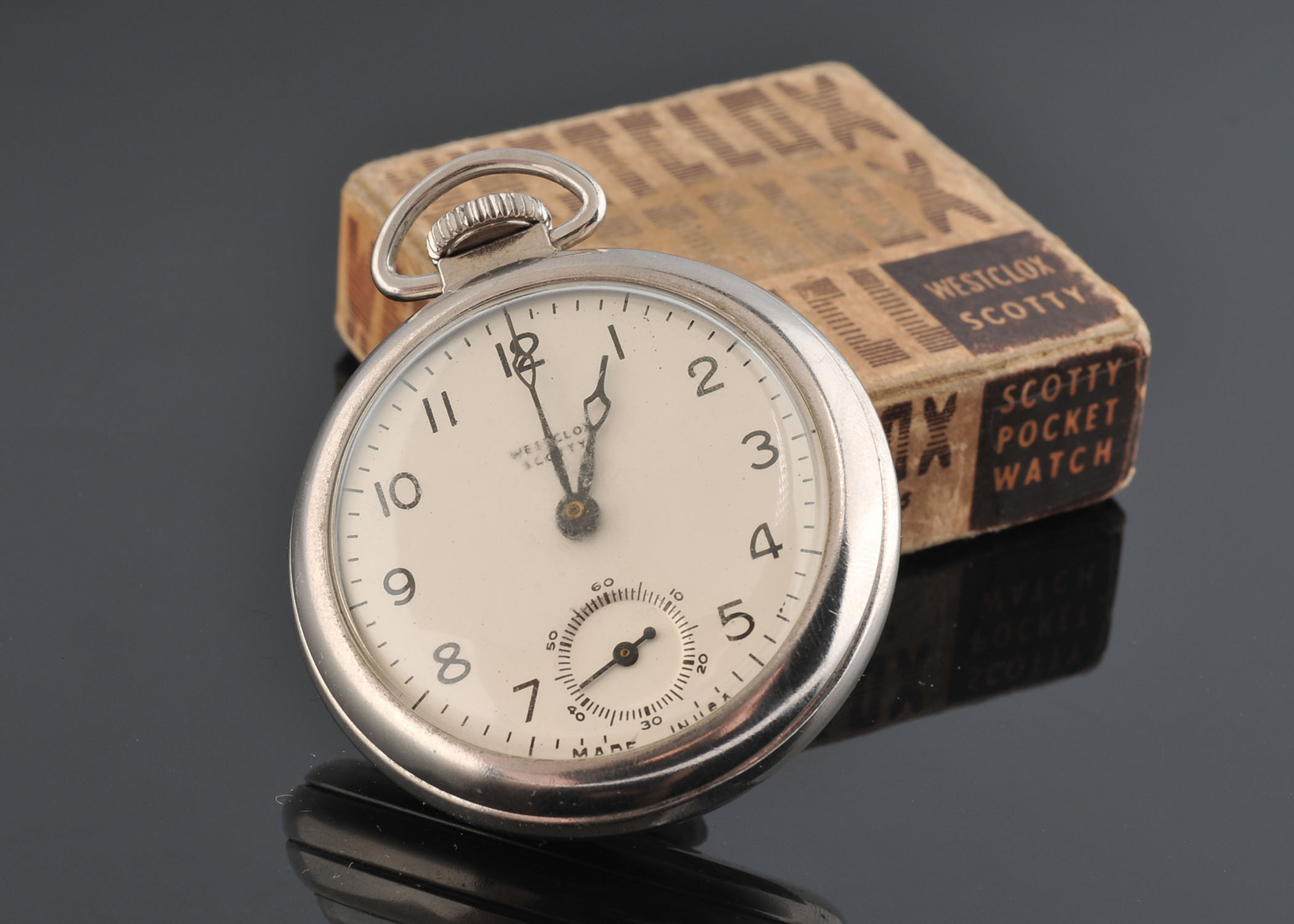 Vintage Westclox Scotty Pocket Watch