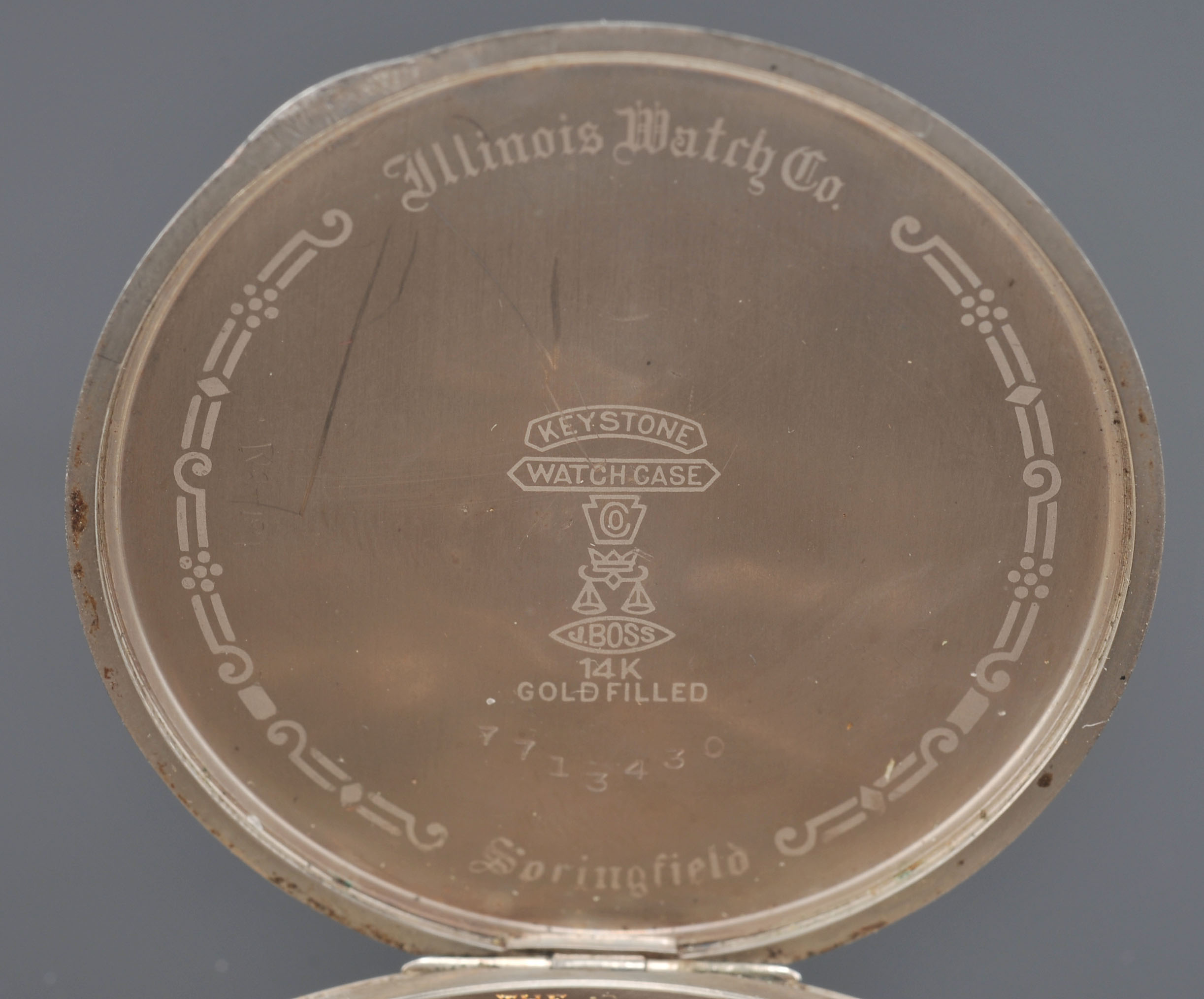 Vintage Illinois Watch Company 14K Gold-Filled Pocket Watch