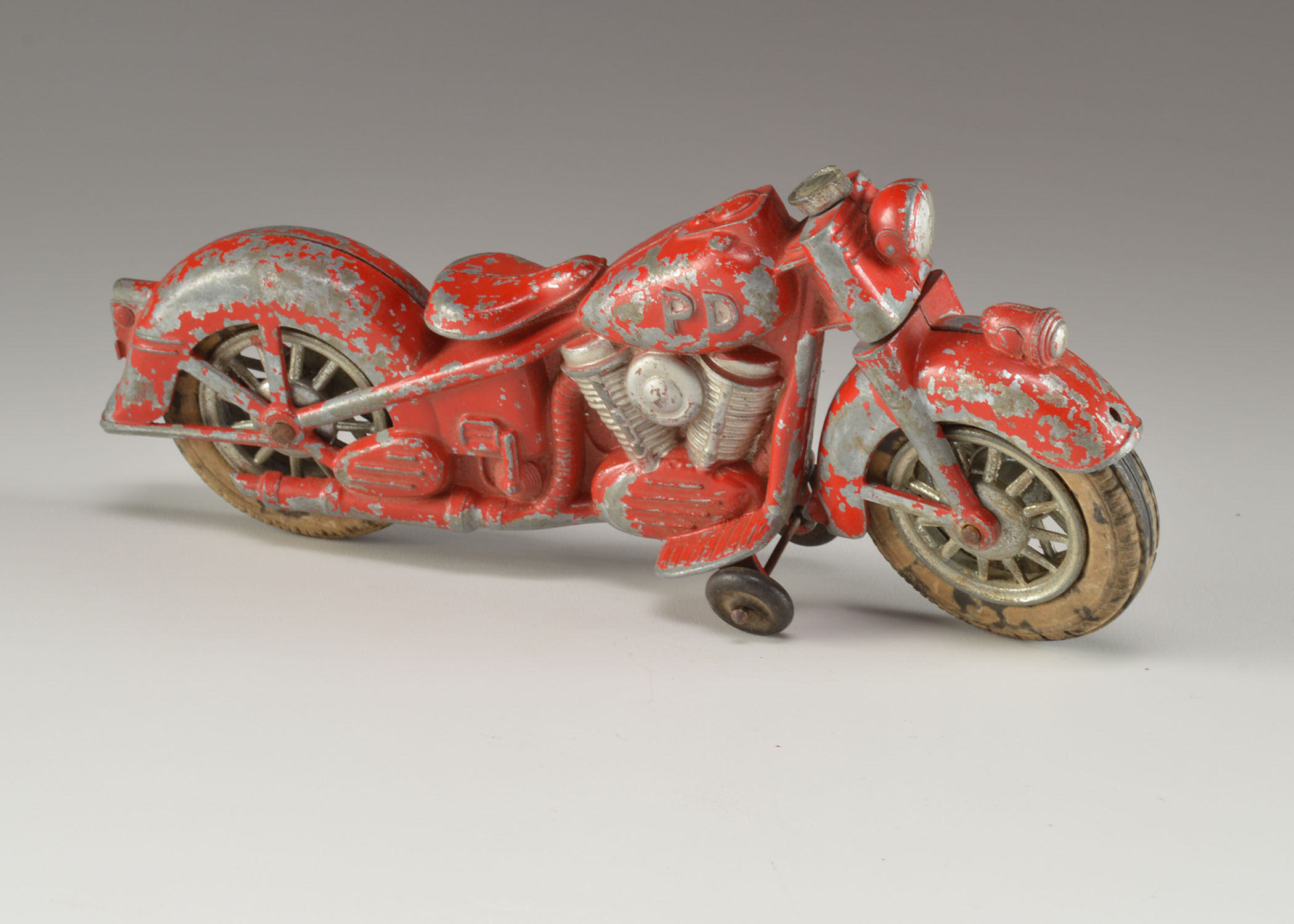 Vintage Hubley Police Motorcycle Toy