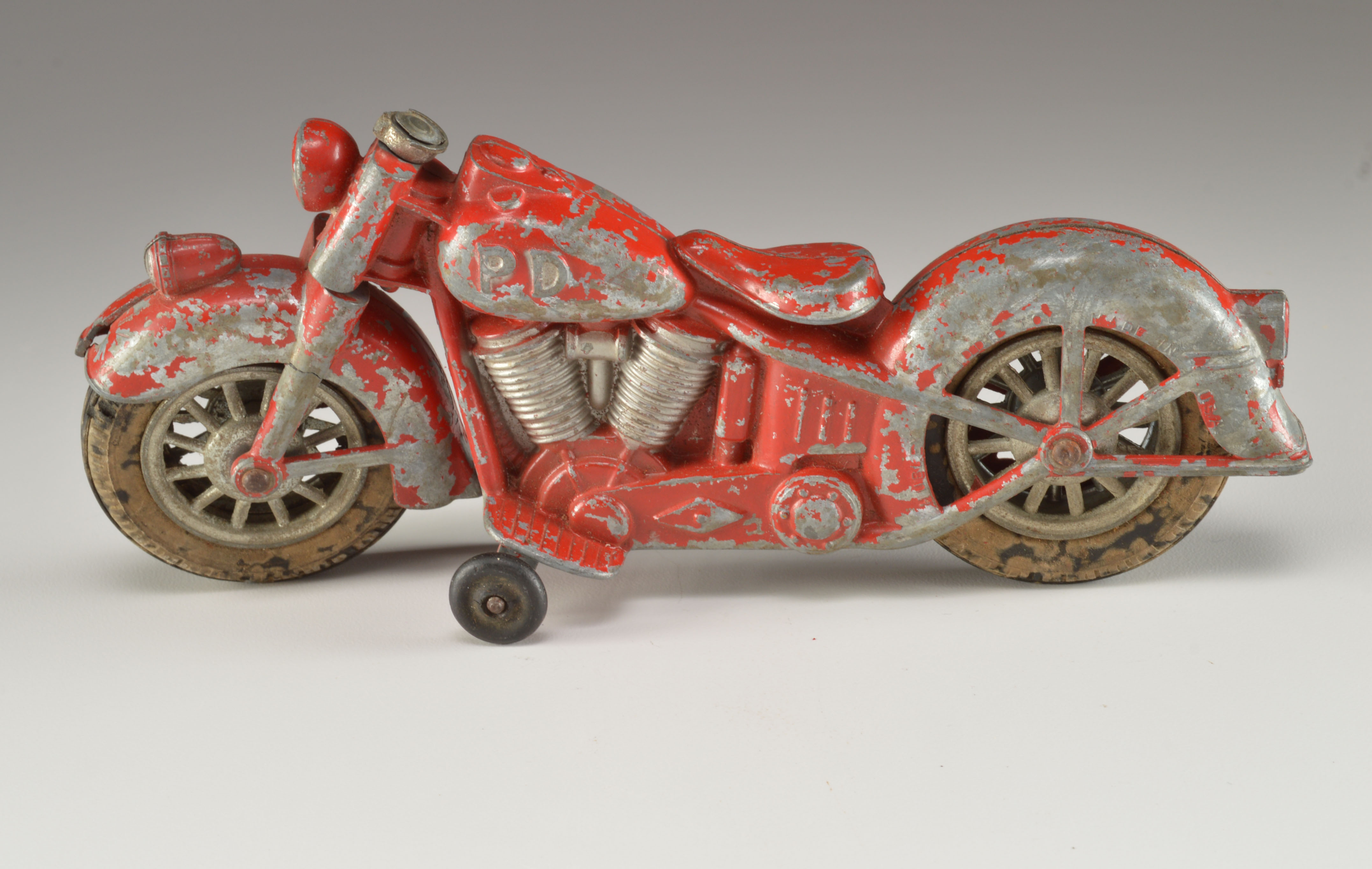 Vintage Hubley Police Motorcycle Toy