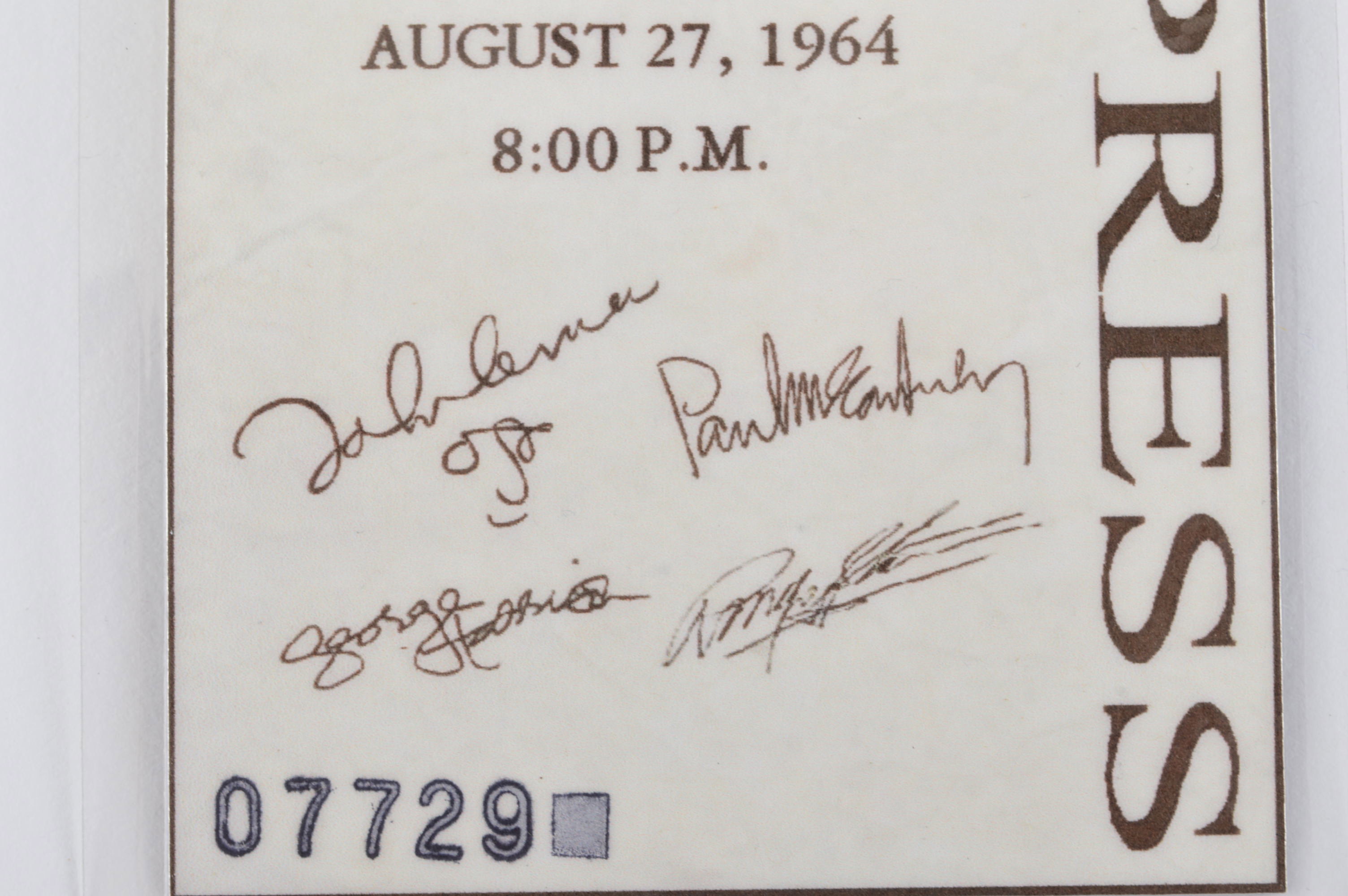 Vintage "The Beatles" Press Pass