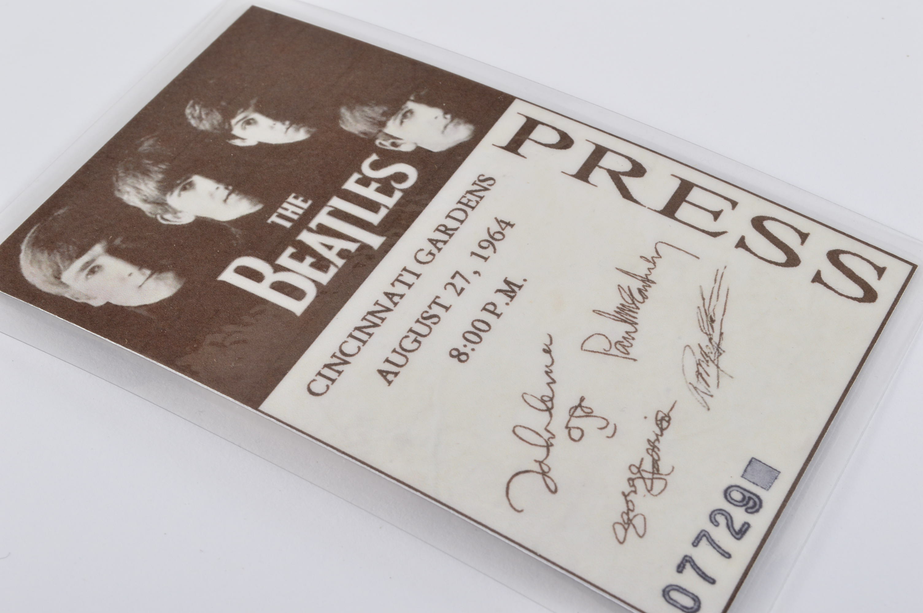 Vintage "The Beatles" Press Pass