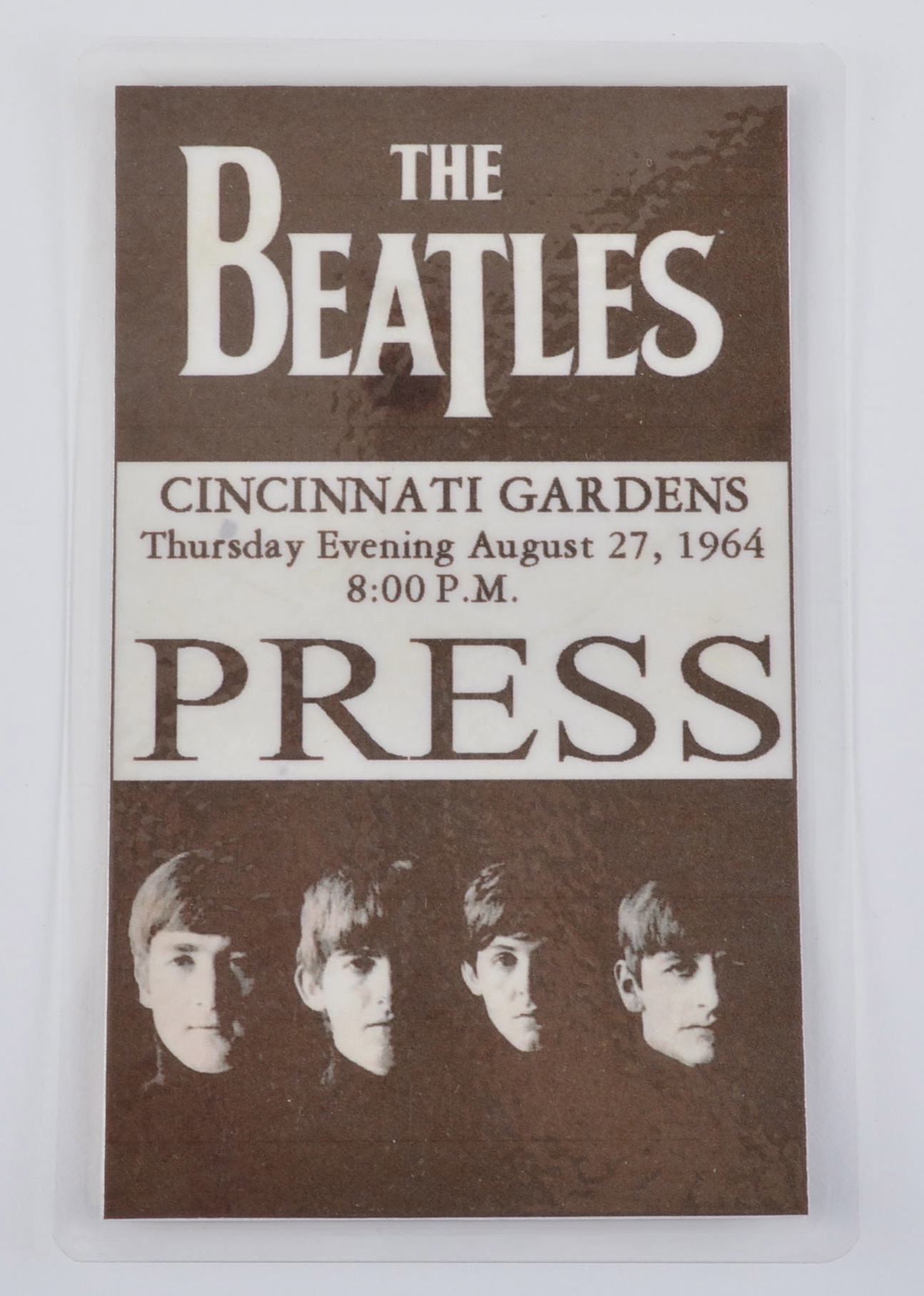 Vintage "The Beatles" Press Pass