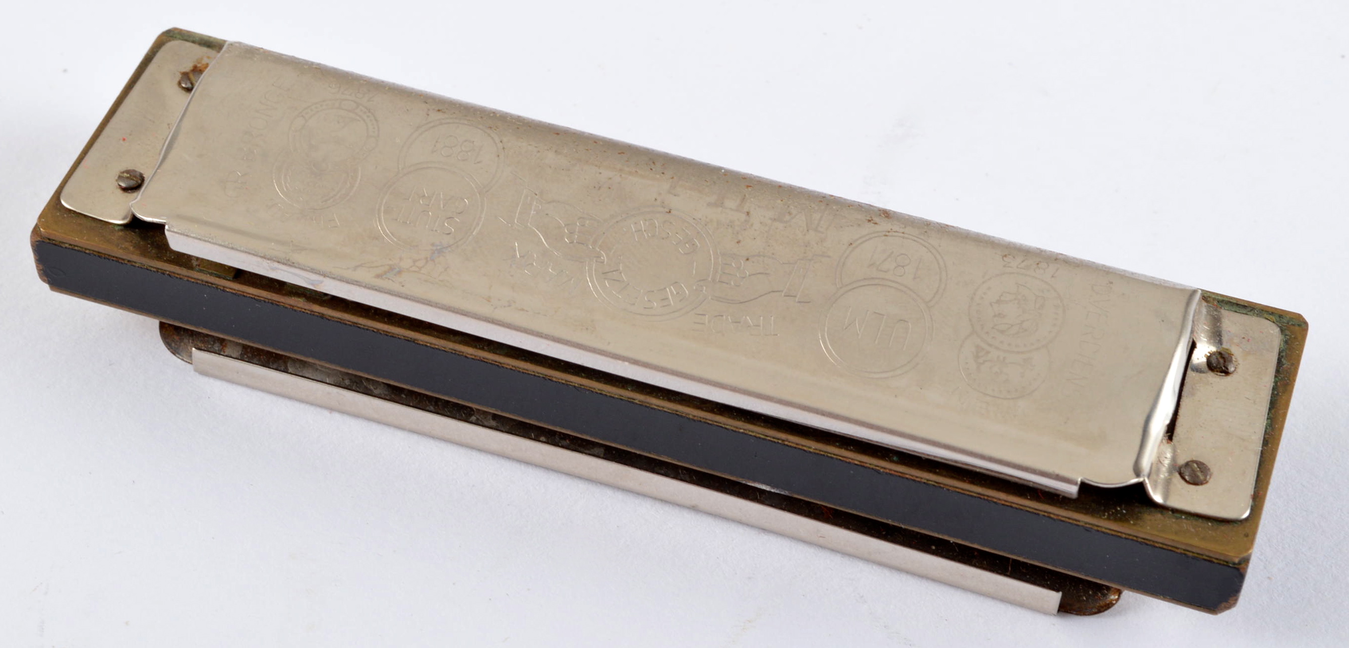 Vintage M. Hoehner Marine Band B Key Harmonica